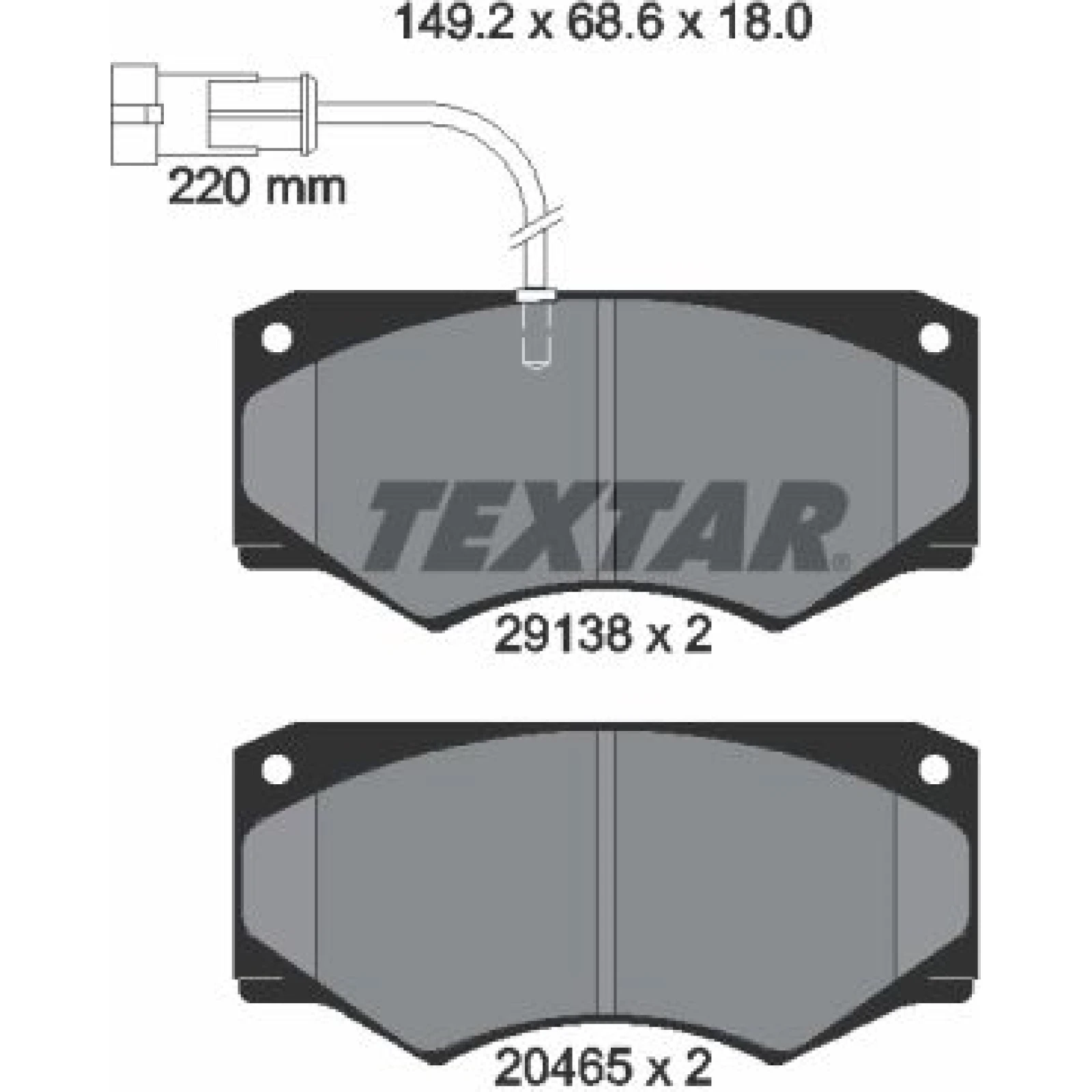 Bremsbelagsatz Iveco P. Daily 96- 49-12 2913801