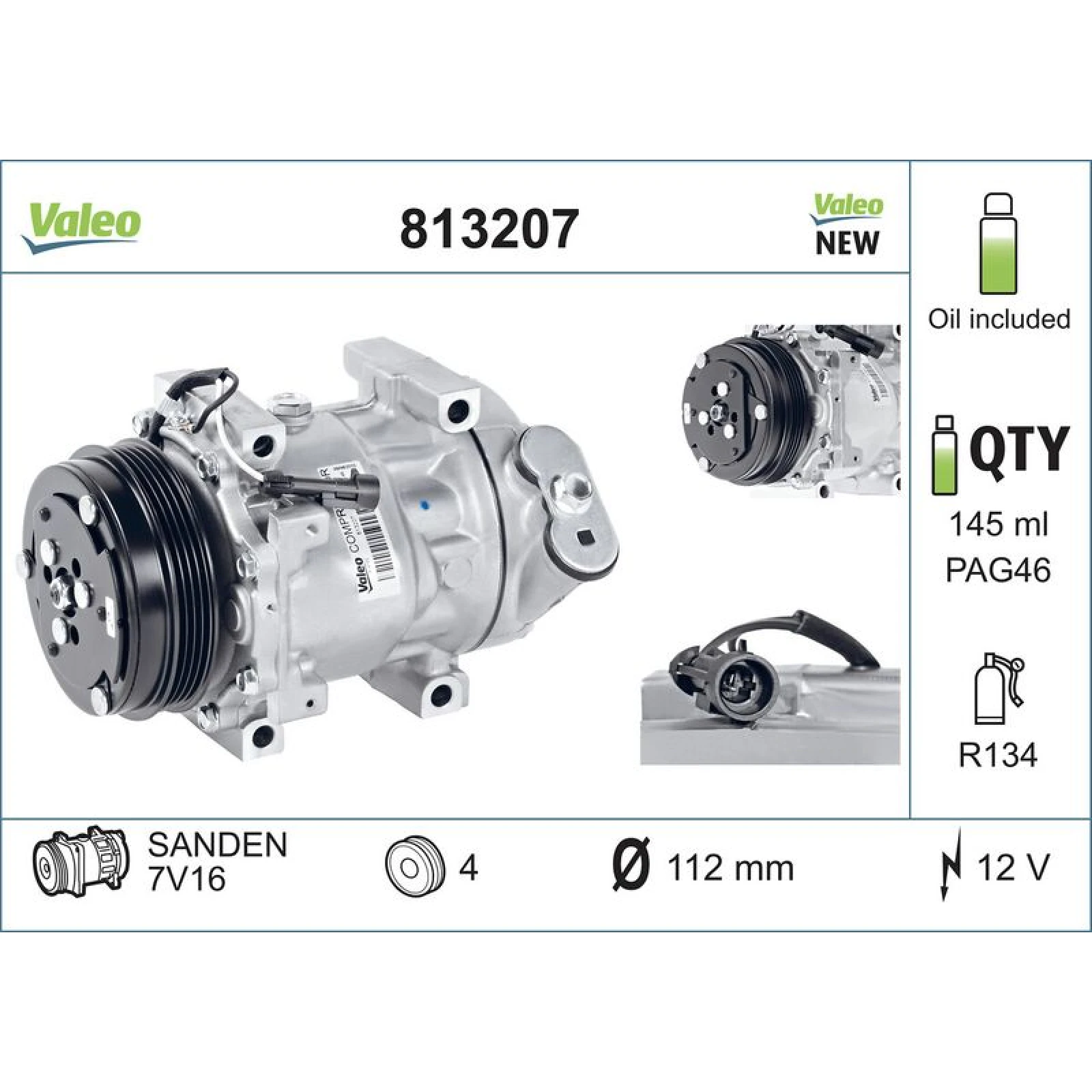 Kompressor, Klimaanlage 813207