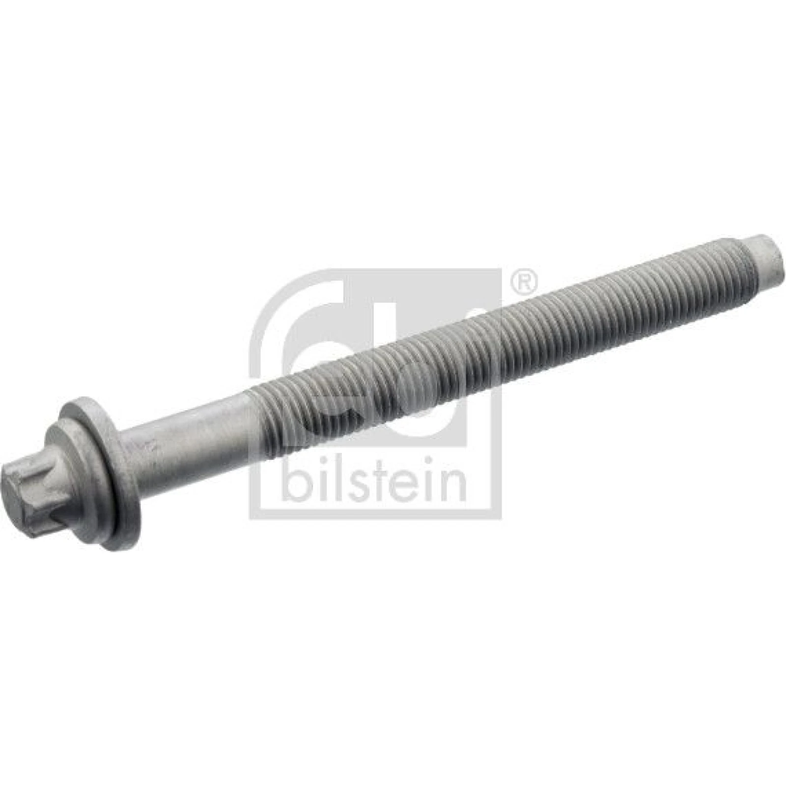 febi bilstein 15701 Zylinderkopfschraube M12 x 1,5 – Gesamtlänge: 136 mm, Länge unter Kopf: 124 mm, Gewindelänge: 85 mm, Torx: E14, Antrieb: Außen -