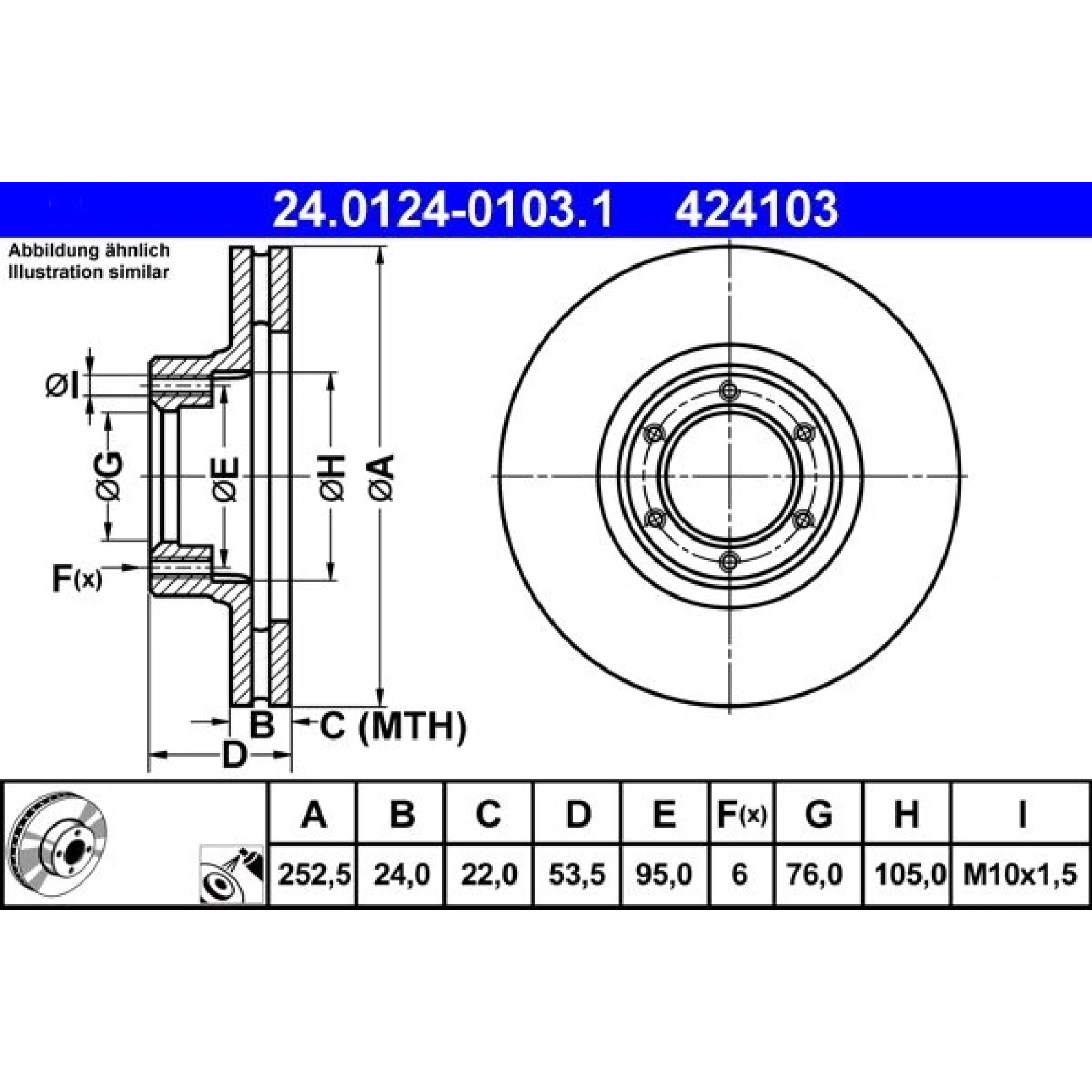Bremsscheibe 24.0124-0103.1
