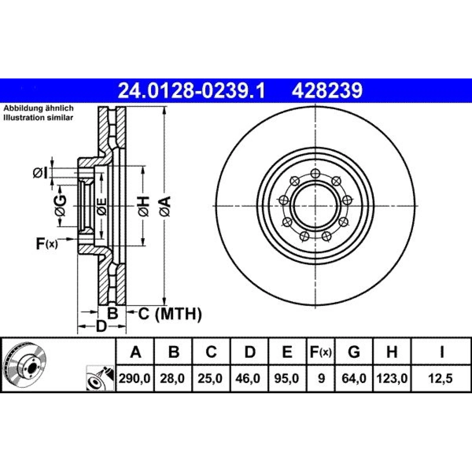 Bremsscheibe 24.0128-0239.1
