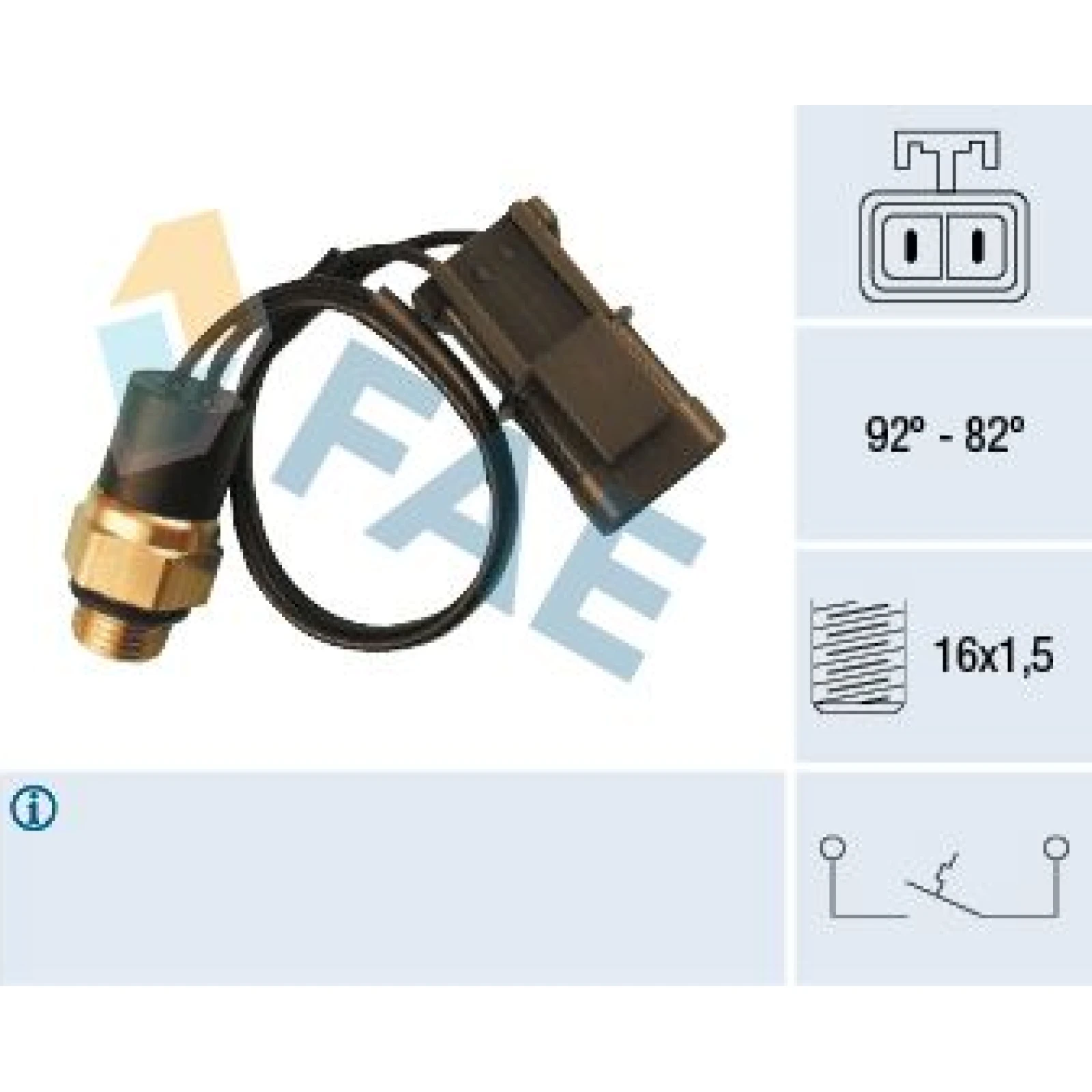 FAE Temperaturschalter, Kühlerlüfter 37540
