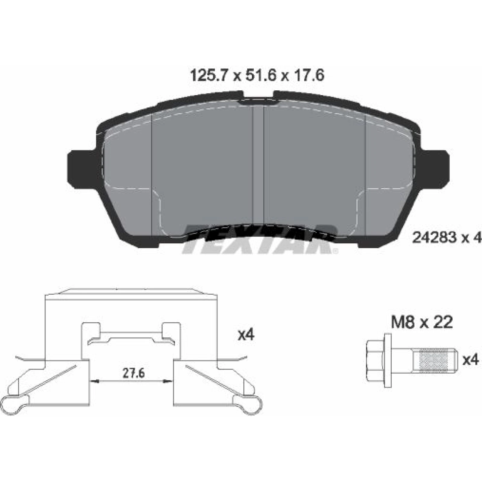 Bremsbelagsatz Ford P. Fiesta 08-/12 2428302