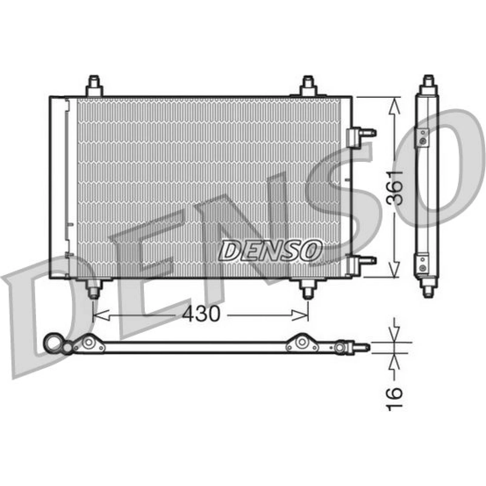 DENSO Klimaanlagenkühler DCN07019