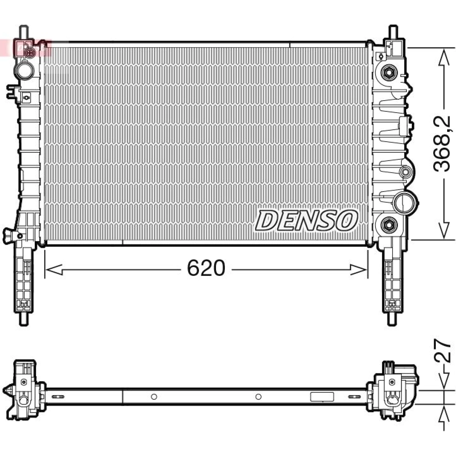 DENSO Kühler, Motorkühlung DRM20119