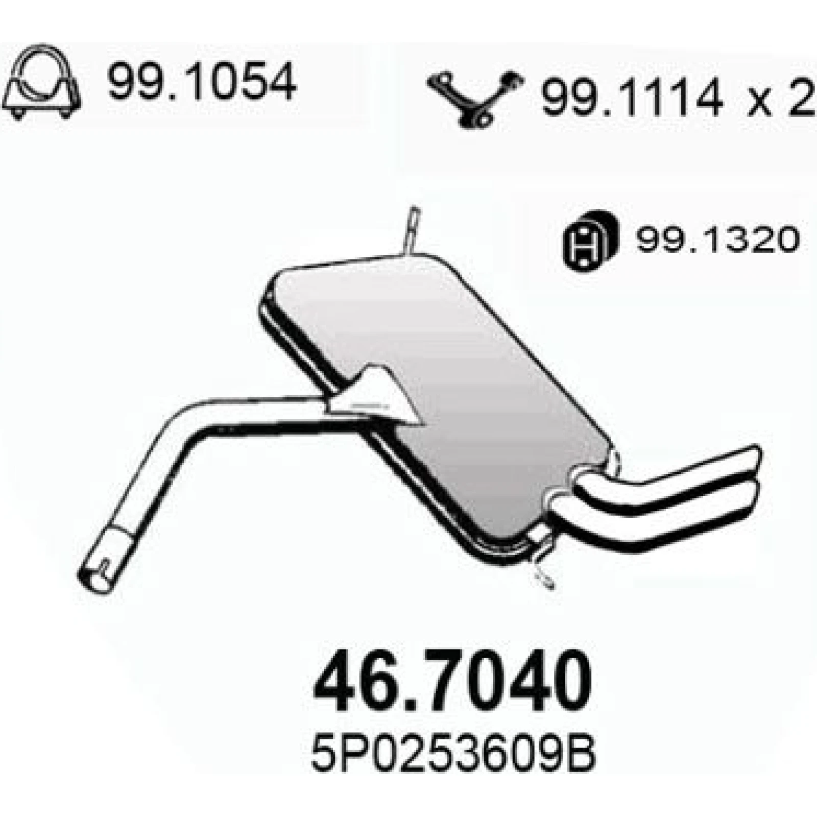 Endschalldämpfer 46.7040