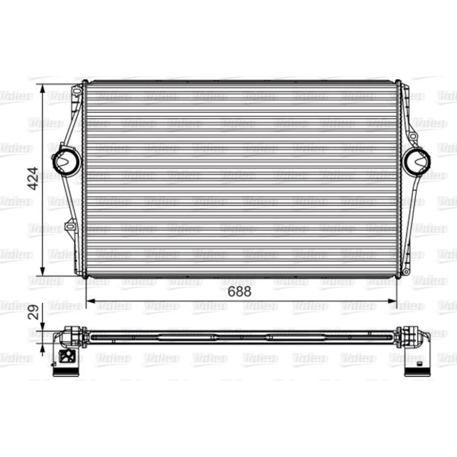Valeo Ladeluftkühler 818283