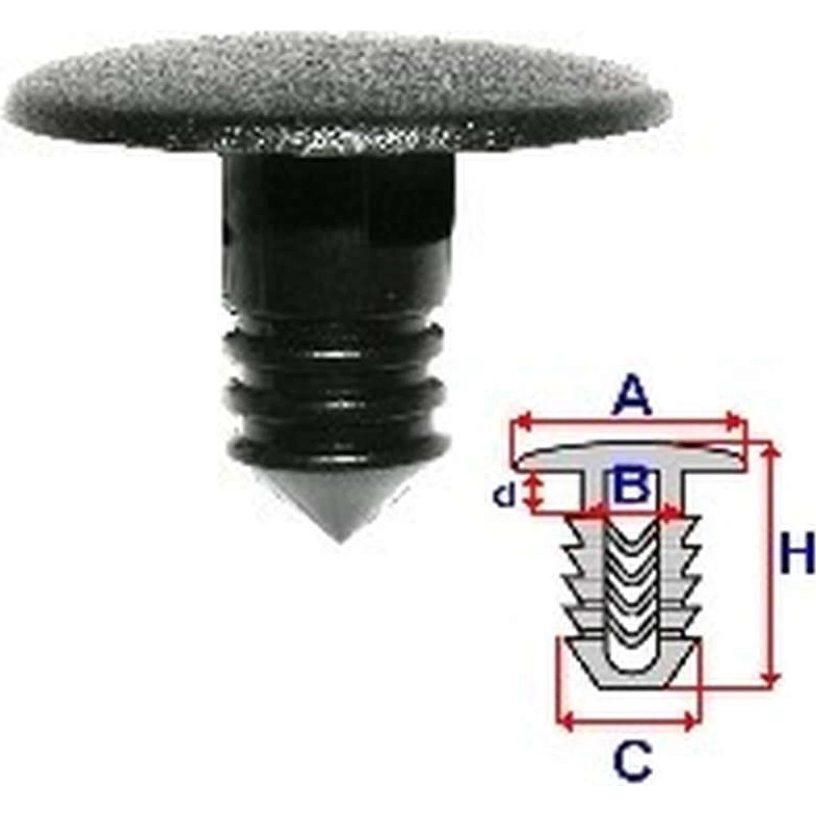 Kappe / Carpins Citroen Bx C15 C4 Saxo / Peugeot 106 207 307 405 406 (10 Stück) A82029