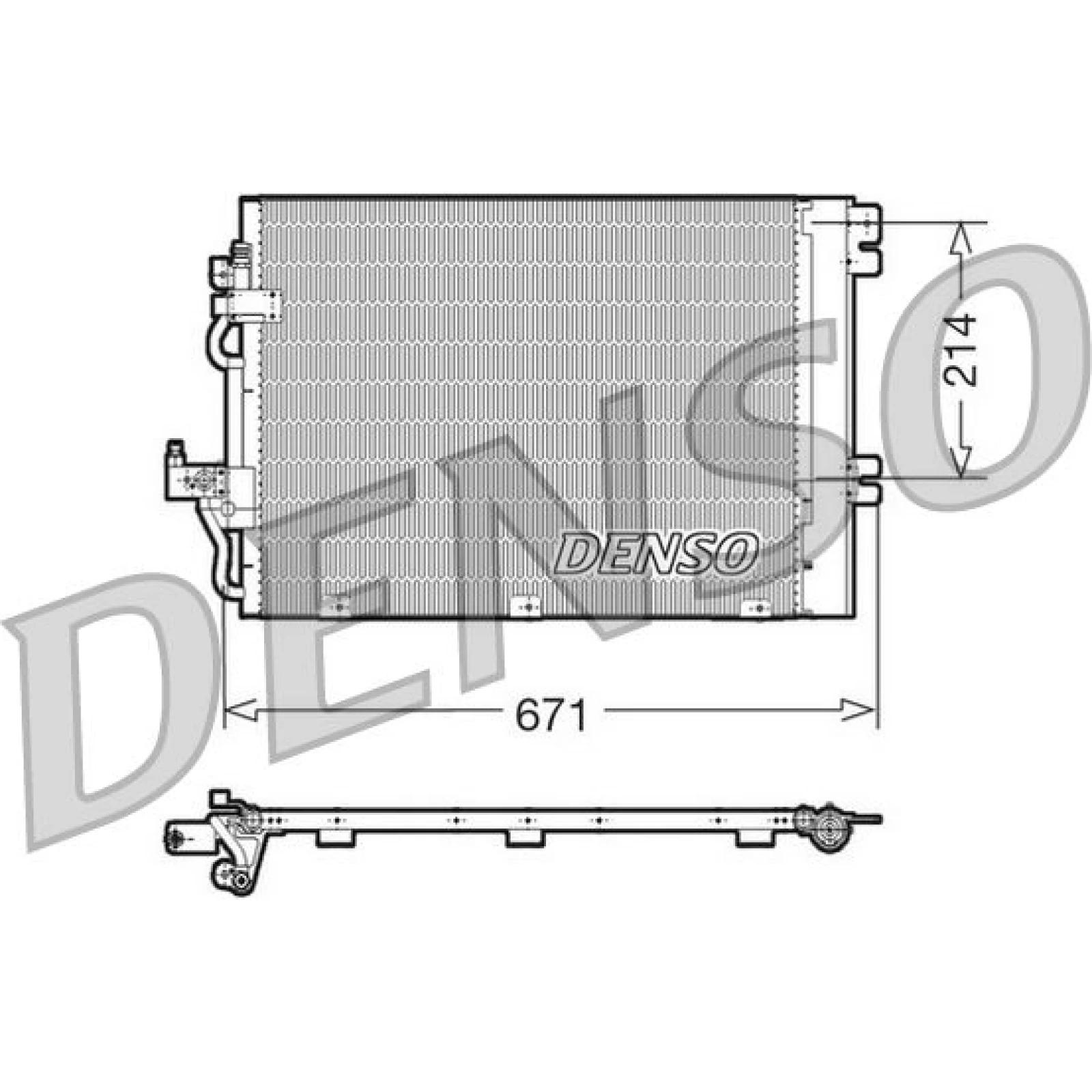 DENSO Klimaanlagenkühler DCN20009