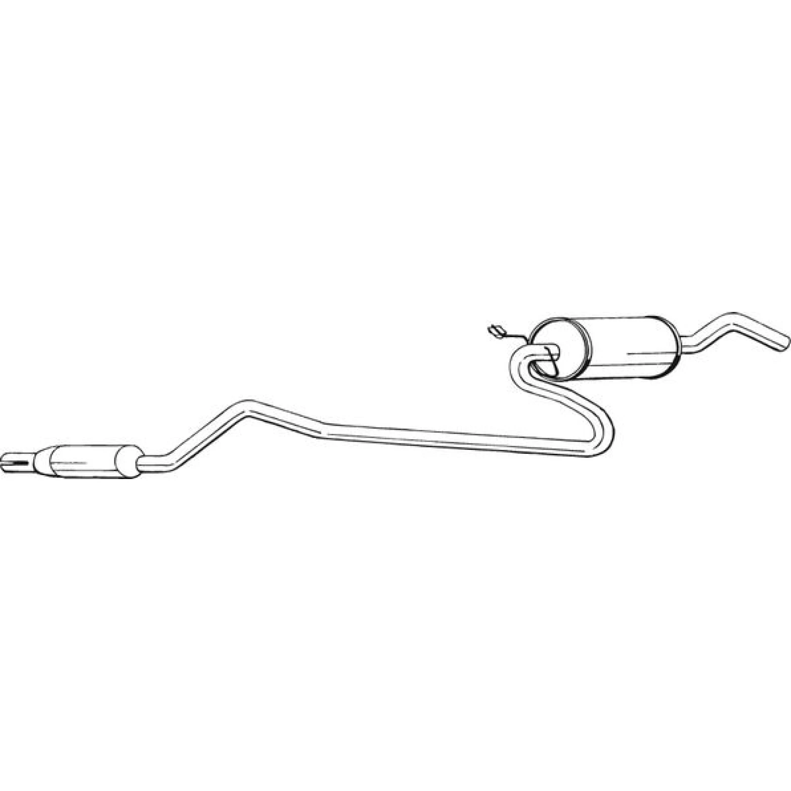 Bosch Automotive Auspuffschalldämpfer 288-773
