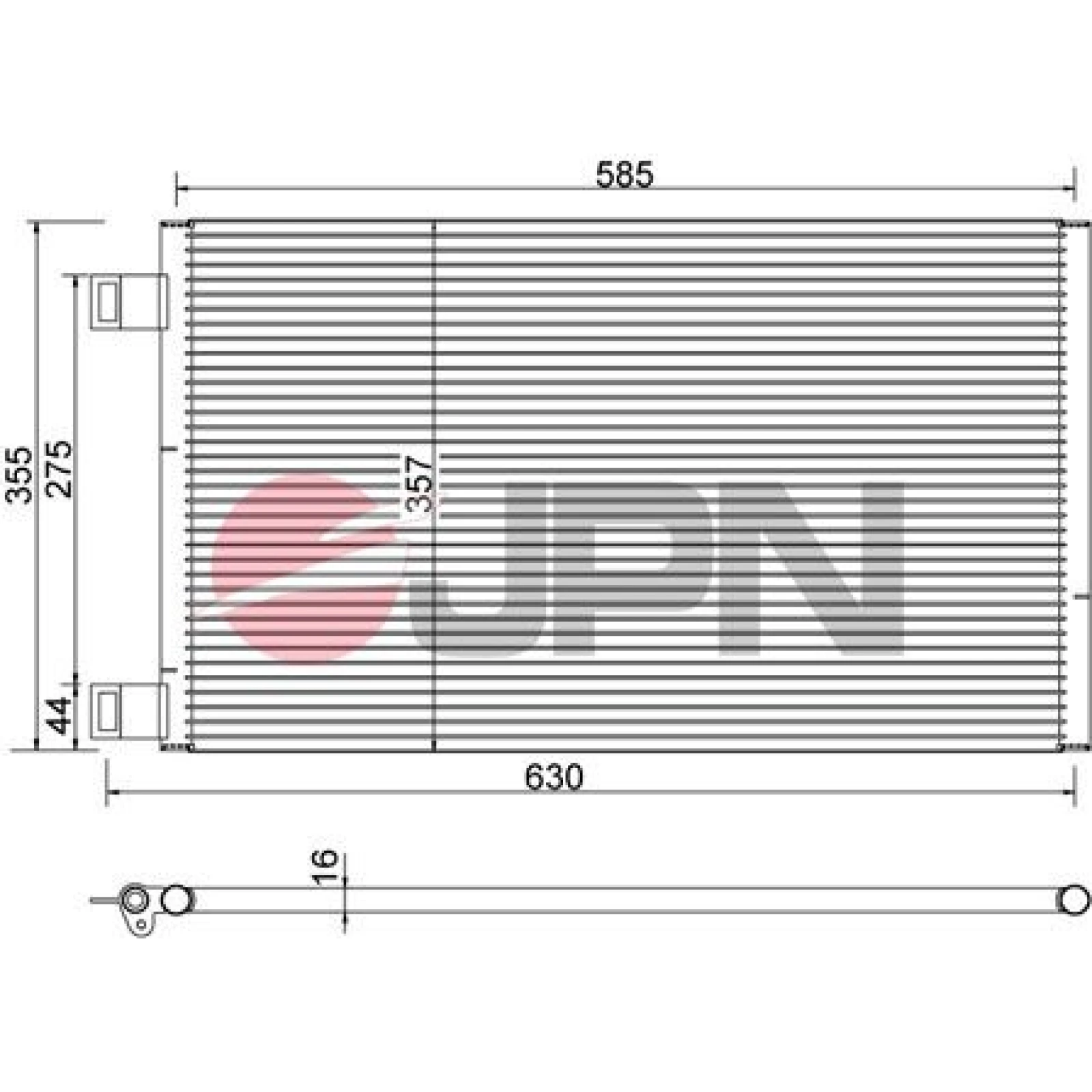JPN Kondensator, Klimaanlage 60C9129-JPN