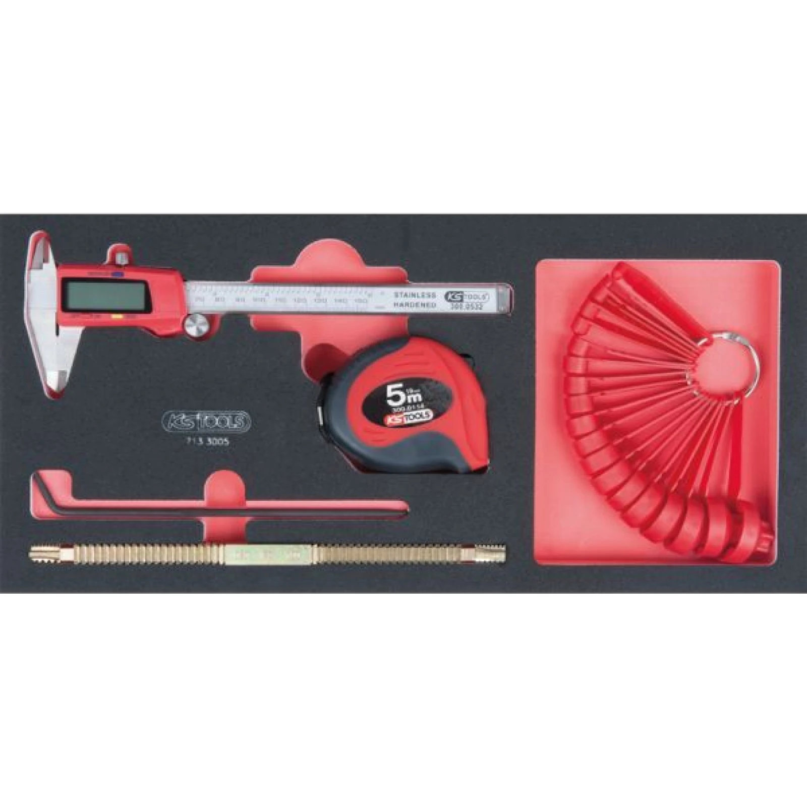KS TOOLS SCS Messwerkzeug-Set, 5-teilig, im Systemeinsatz 1/3 713.3005