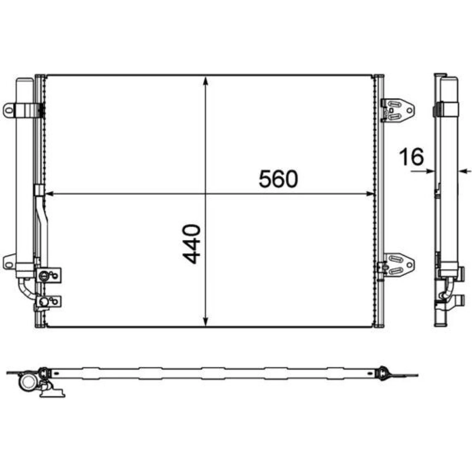 Kondensator, Klimaanlage AC 733 000P
