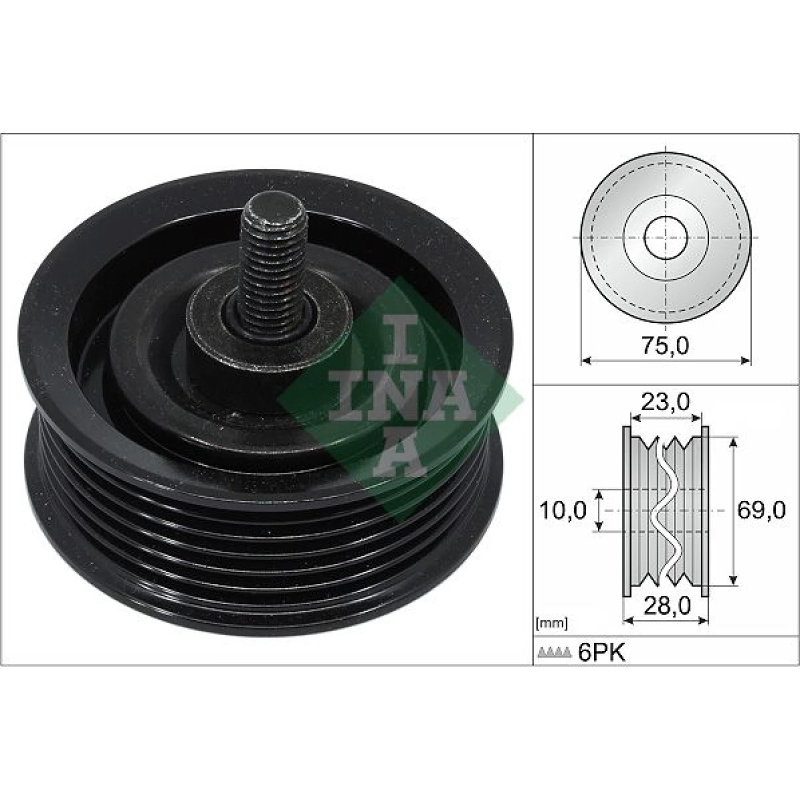 Umlenk-/Führungsrolle, Keilrippenriemen 532 0744 10