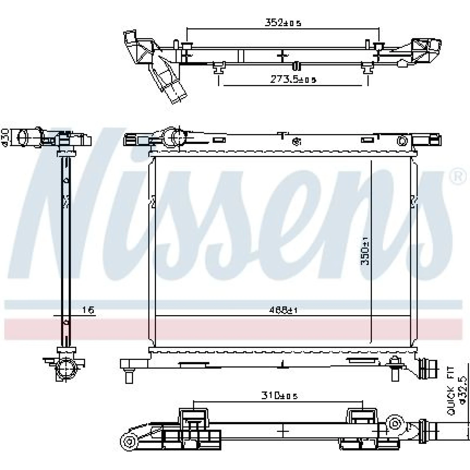 Nissens Wasserkühler PKW 607029