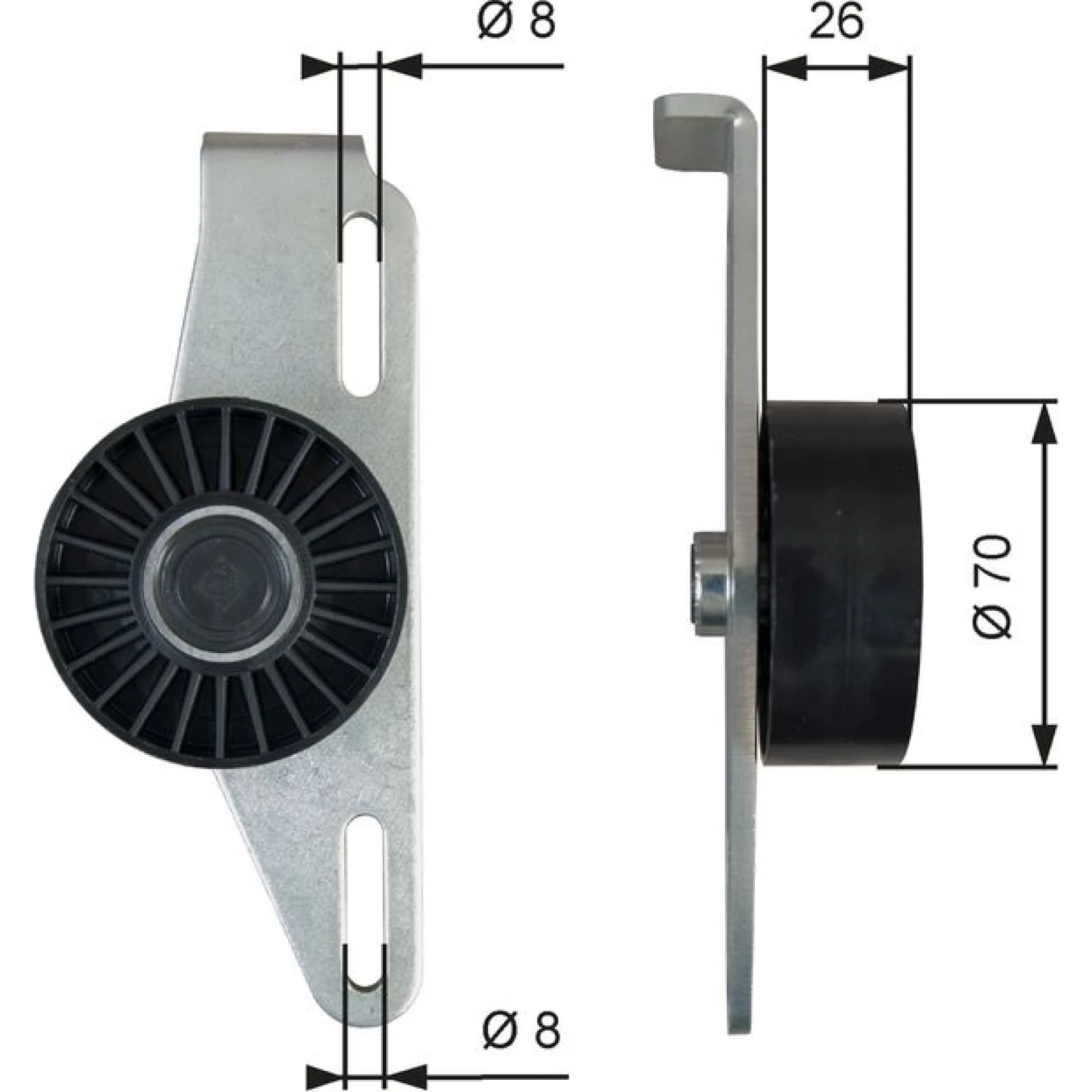 GATES Spannrolle T39393