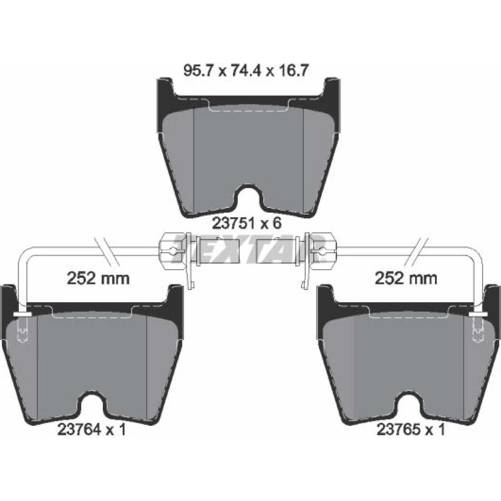 BREMSBELAGSATZ VW P. A6 RS6 02-/PHAETON 3,0-6,0 2375101