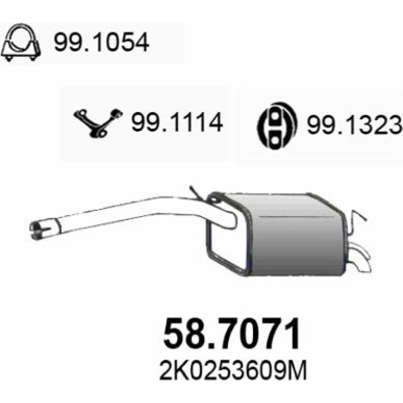 Endschalldämpfer 58.7071