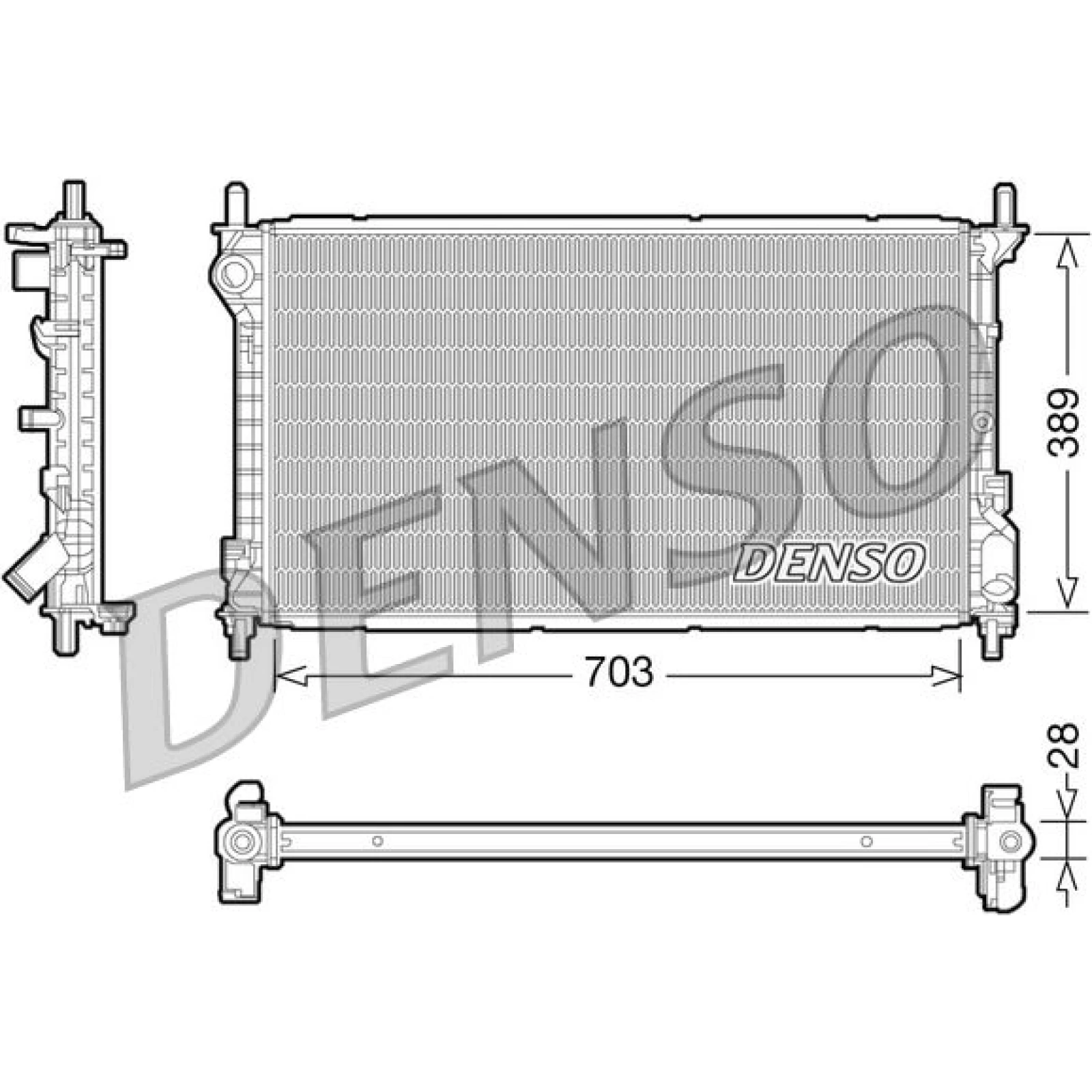DENSO Heizkörper DRR09035