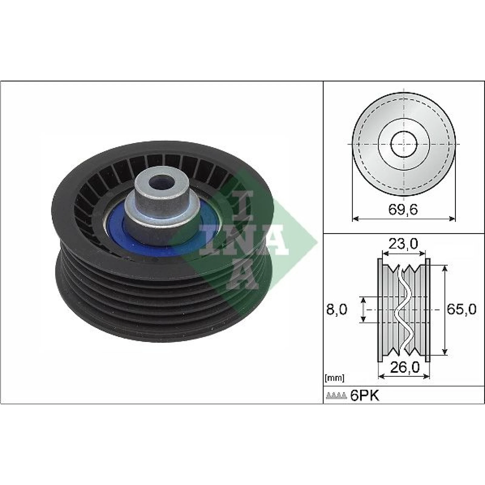 Umlenk-/Führungsrolle, Keilrippenriemen 532 0917 10