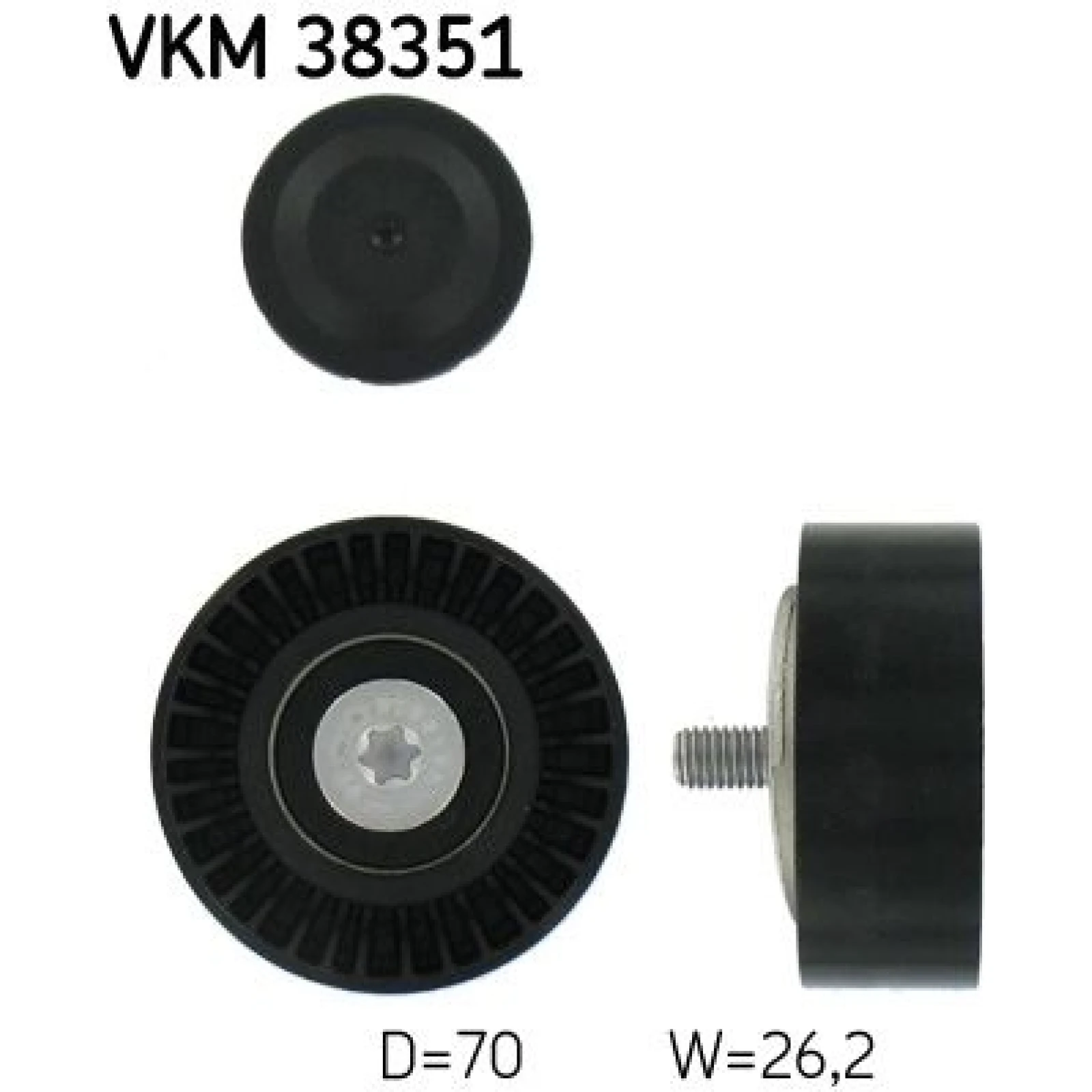 Spannrolle Nebentrieb VKM 38351