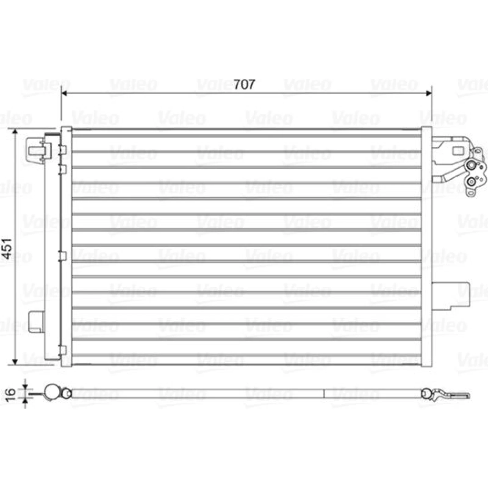 KONDENSATOR, KLIMAANLAGE VAL814461