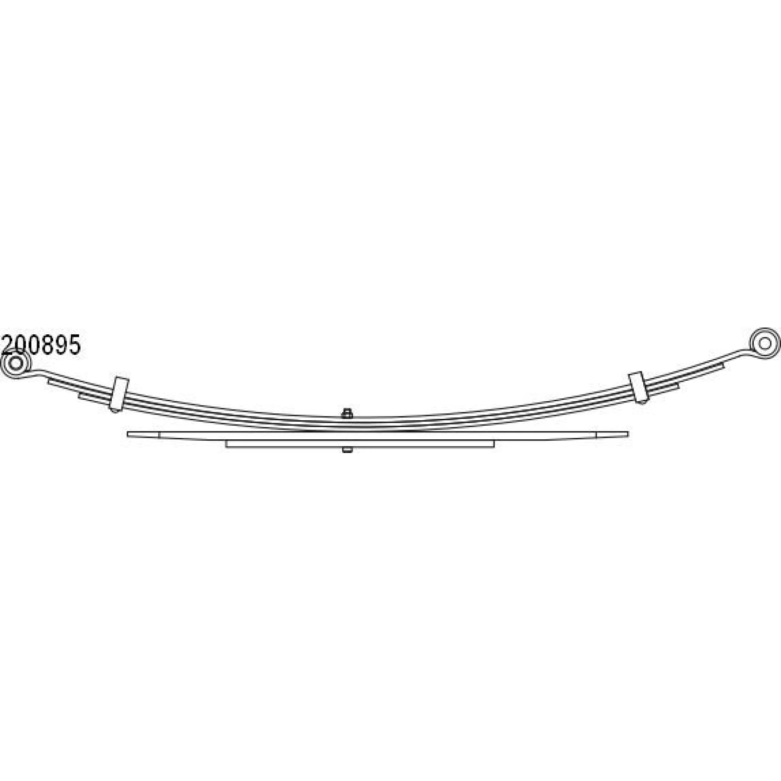 Federpaket - Federung/Dämpfung Ford T. Ranger 11- (3+2) (580/740mm) 10.200.895.00