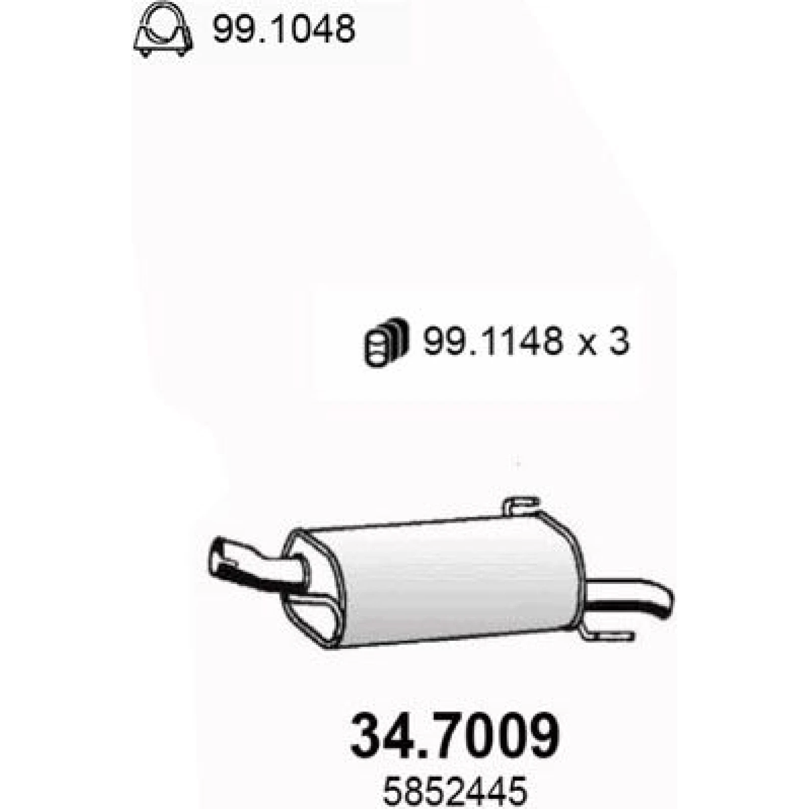 Endschalldämpfer 34.7009