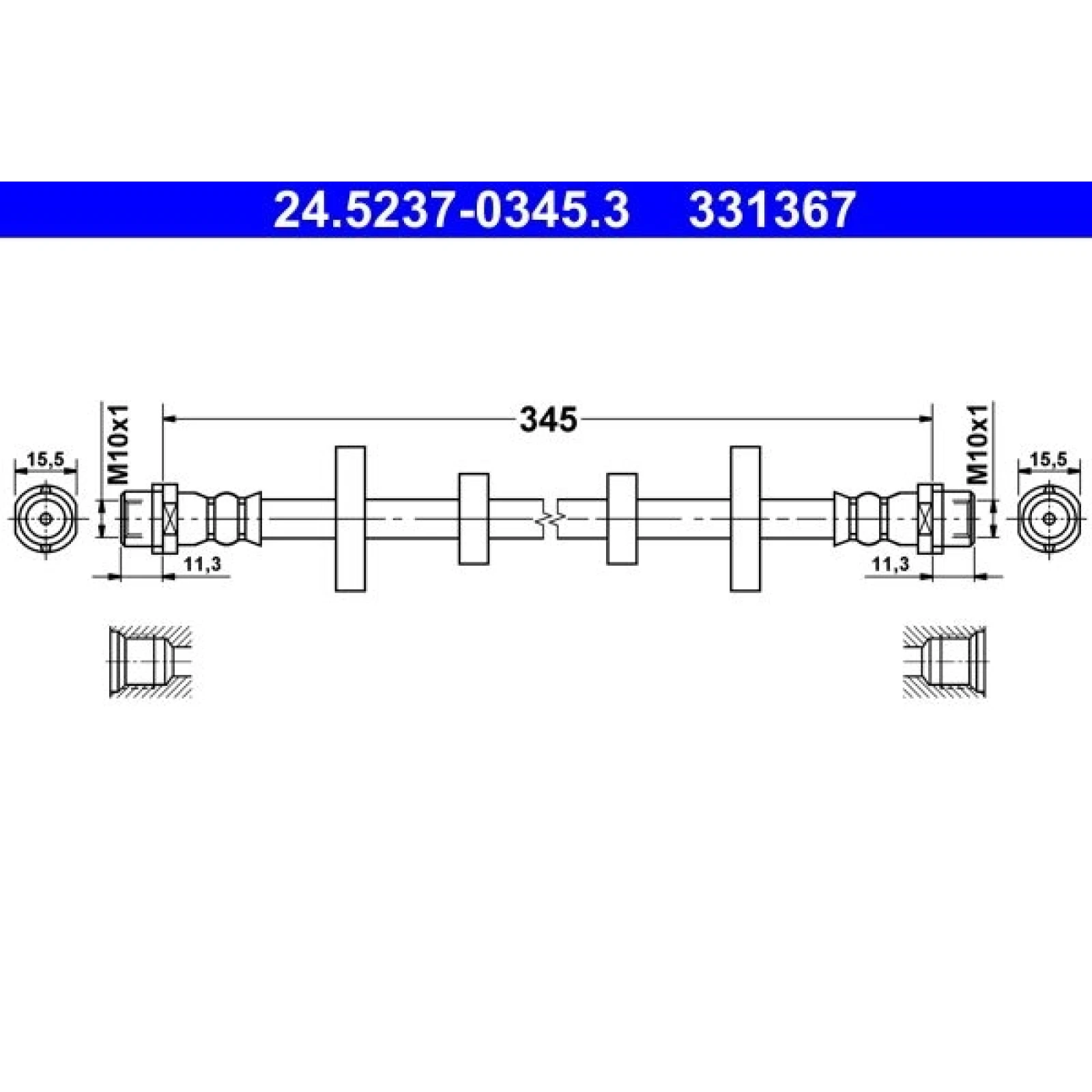 Bremsschlauch 24.5237-0345.3