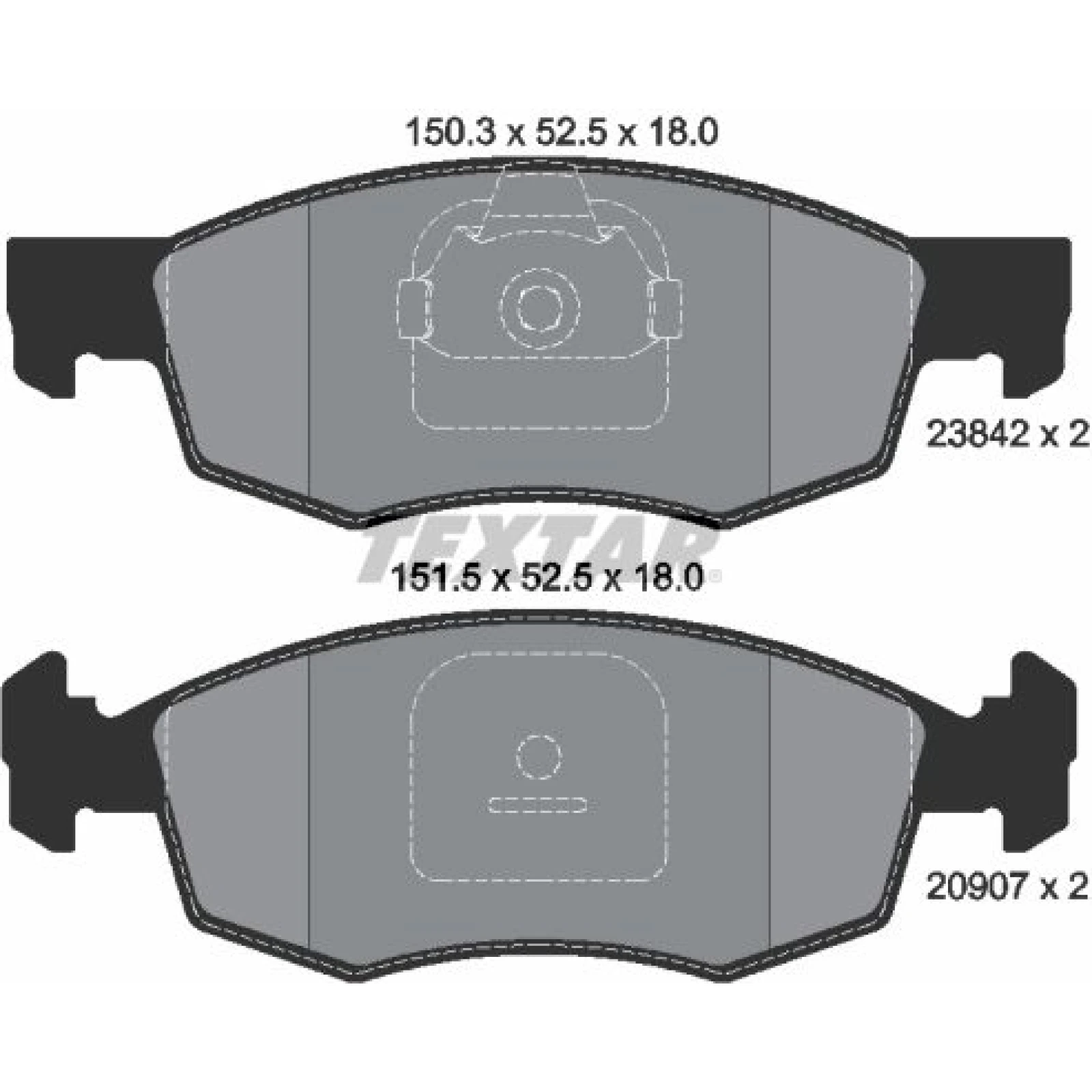 Bremsbelagsatz Fiat P. Doblo 00 2384201