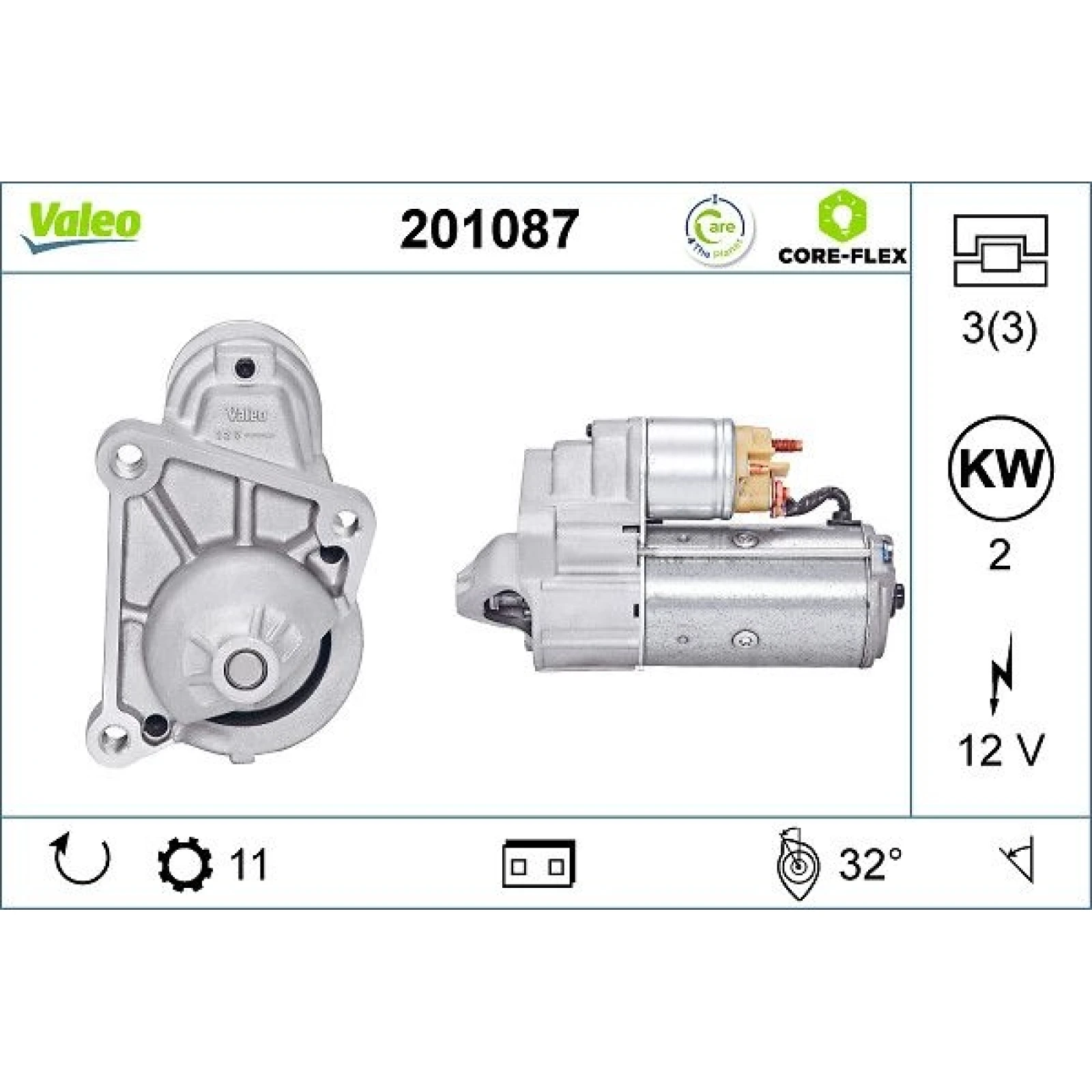 VALEO Anlasser 201087