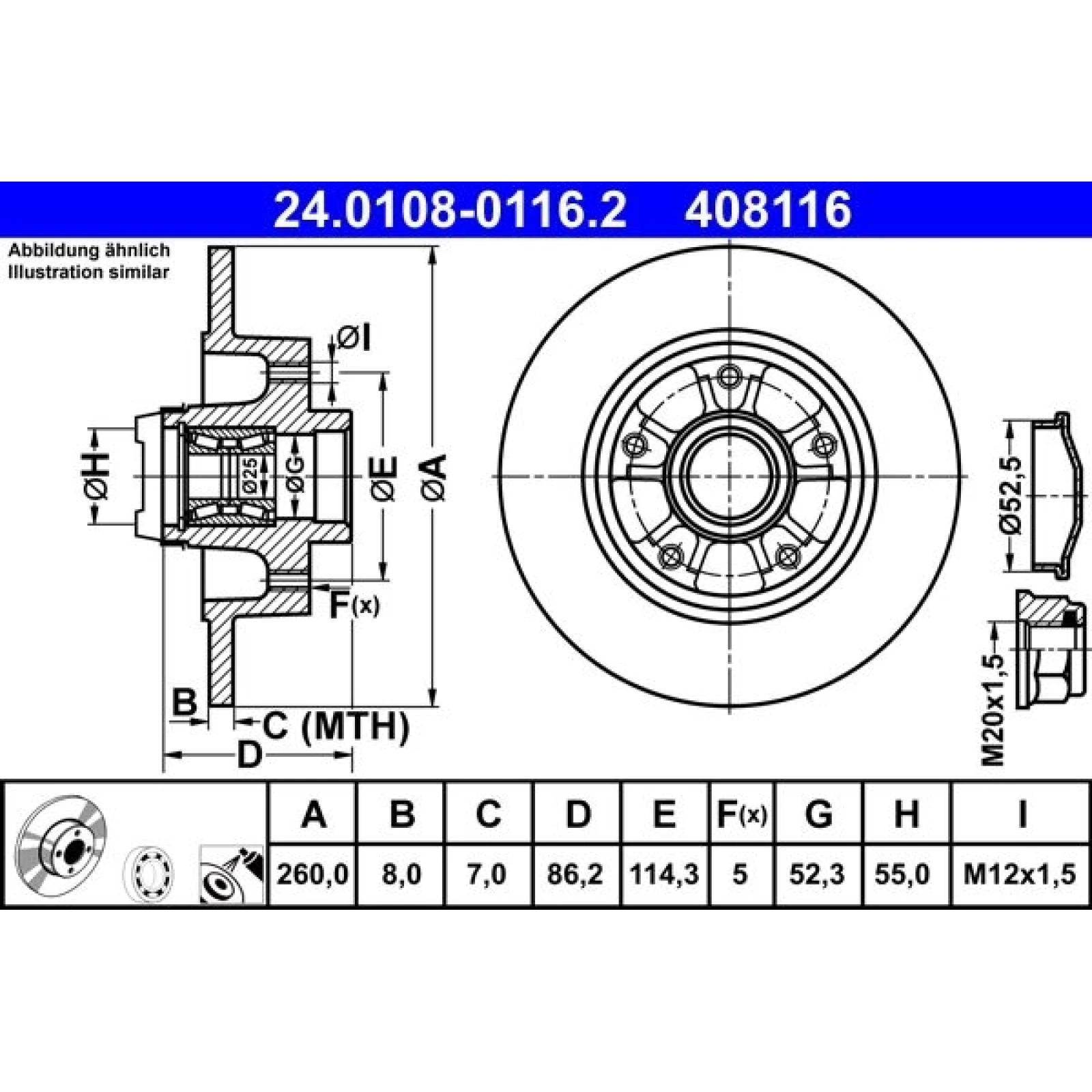 Bremsscheibe 24.0108-0116.2
