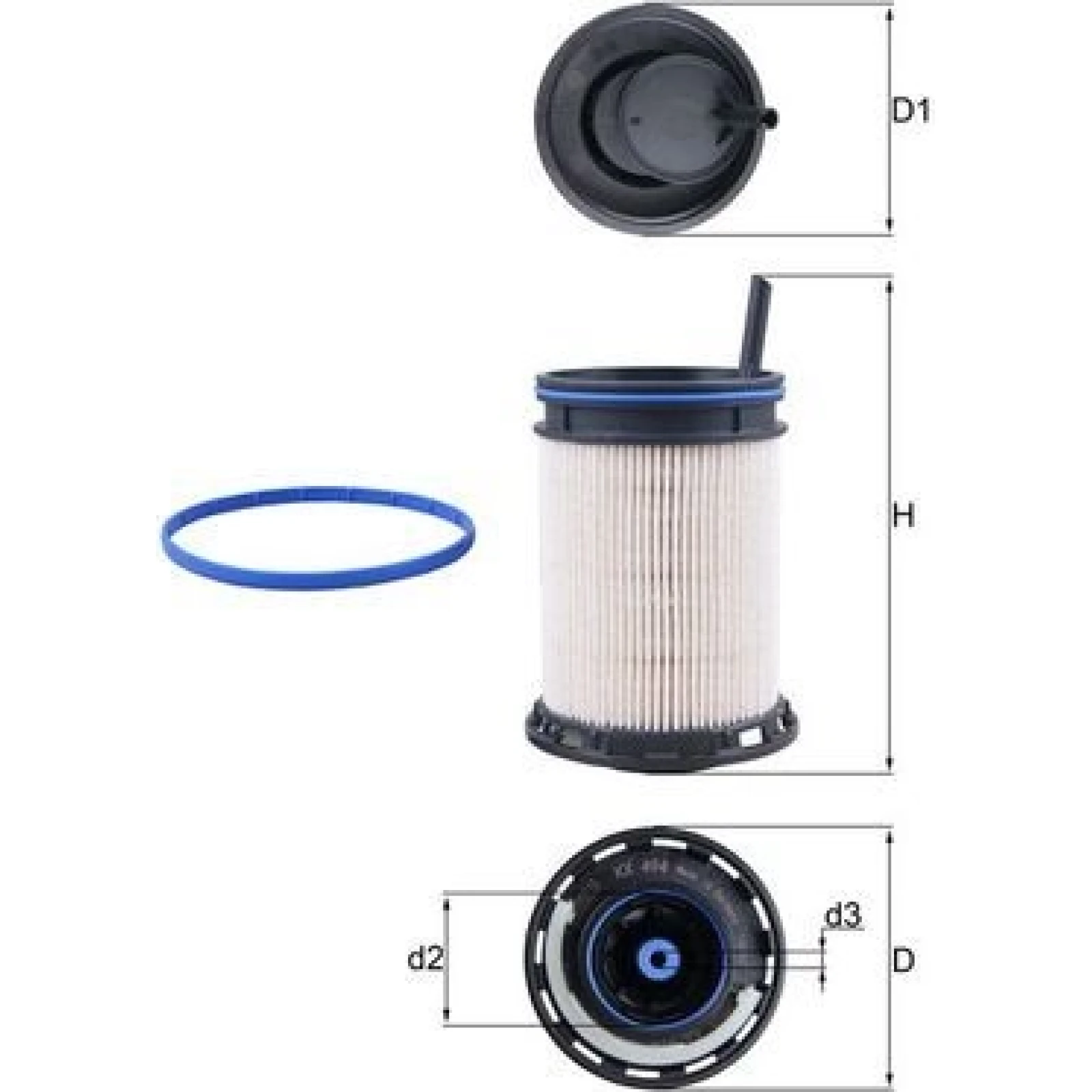 MAHLE Kraftstofffilter KX 494D