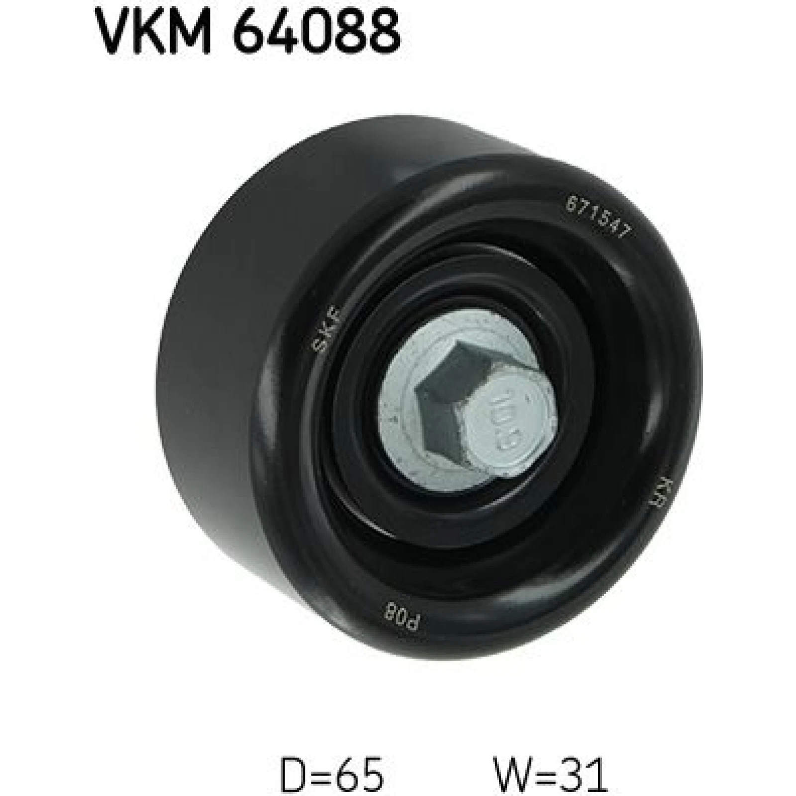 SKF Keilrippenriemen-Umlenkrolle VKM 64088