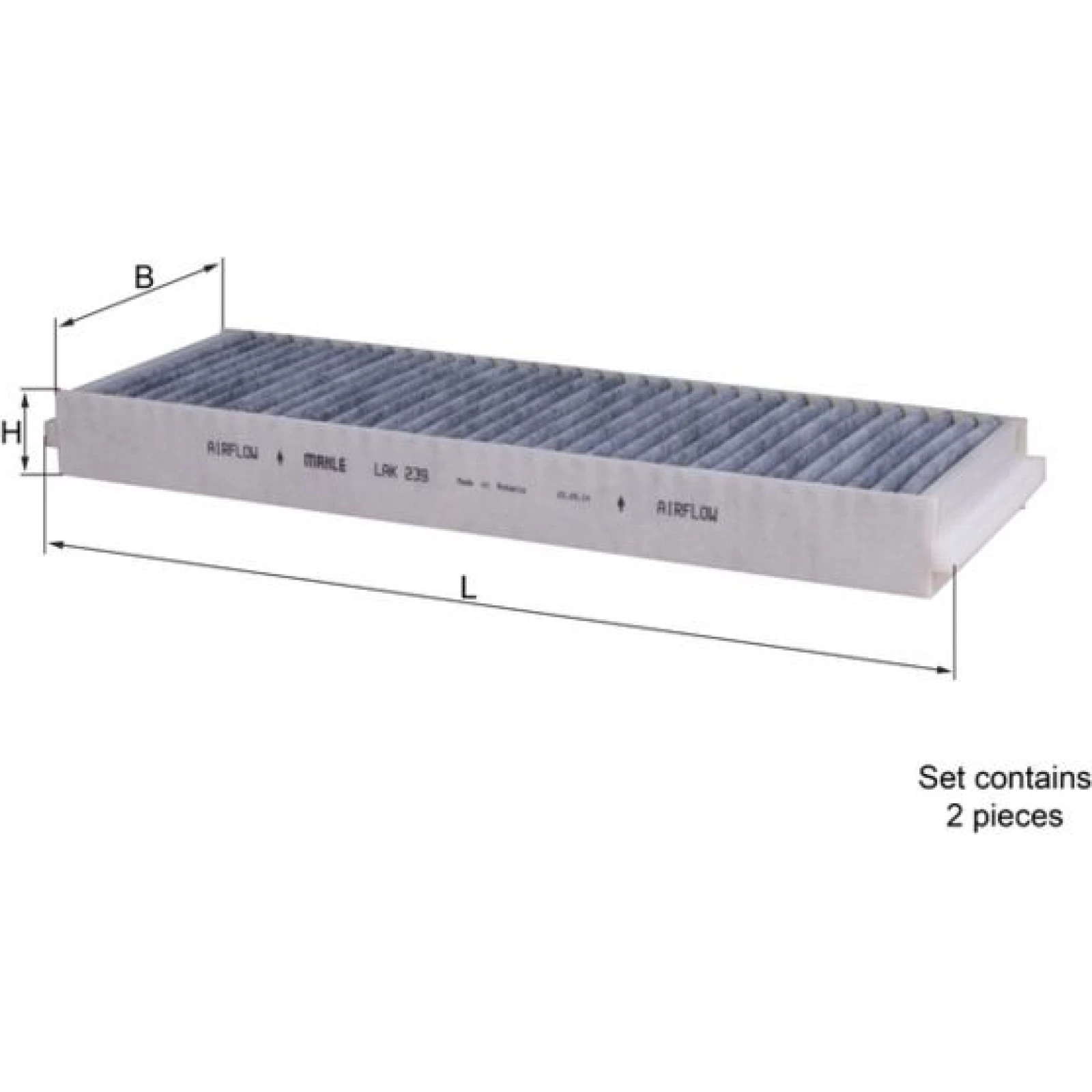MAHLE Filter, Innenraumluft LAK 239/S