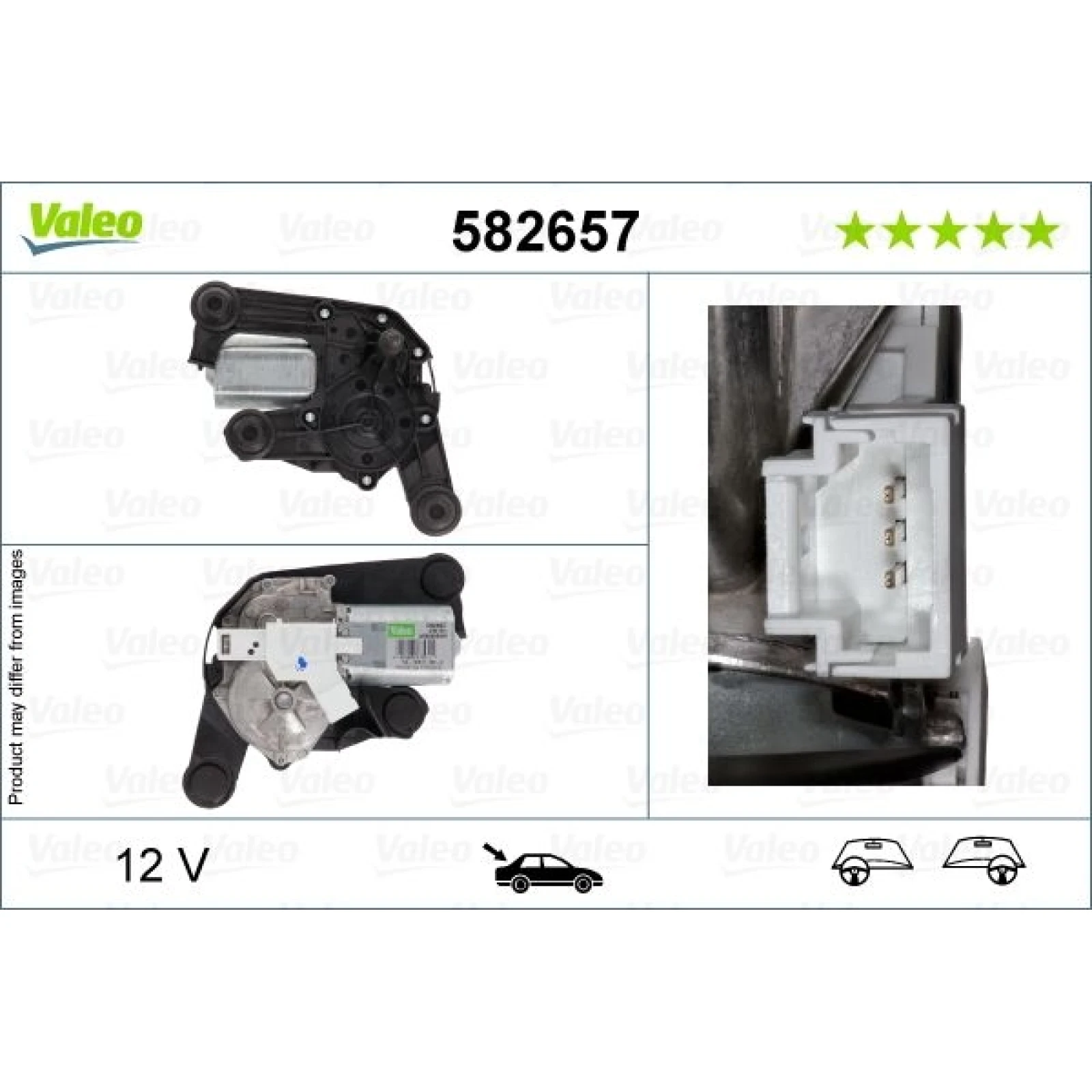Wischermotor hinten 582657