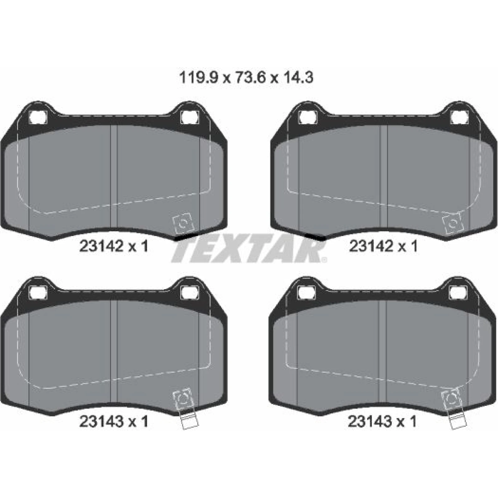 Bremsbelagsatz Nissan P. 350 Z 3.5 02 2314201
