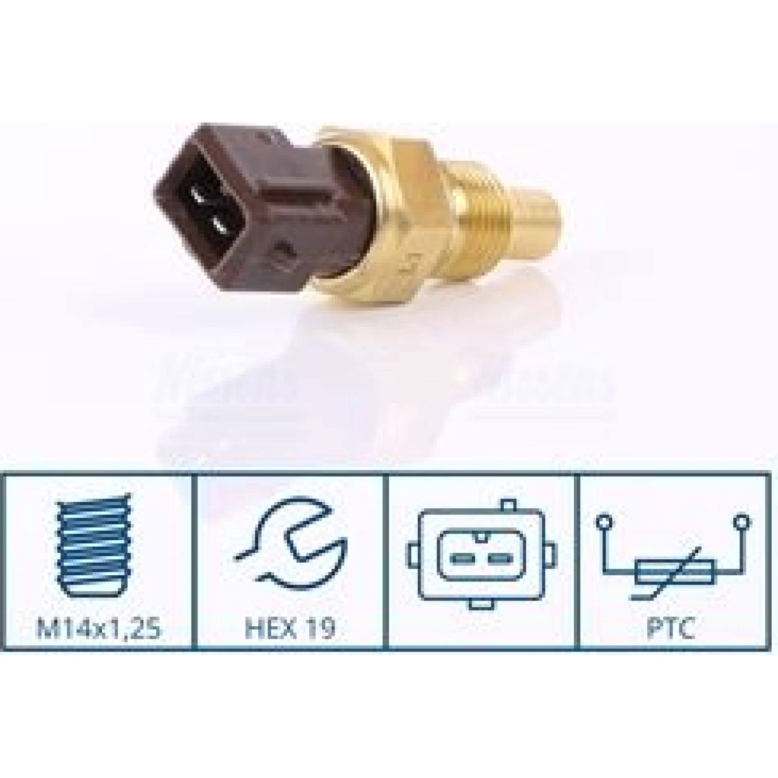 NISSENS Sensor, Kühlmitteltemperatur 207014