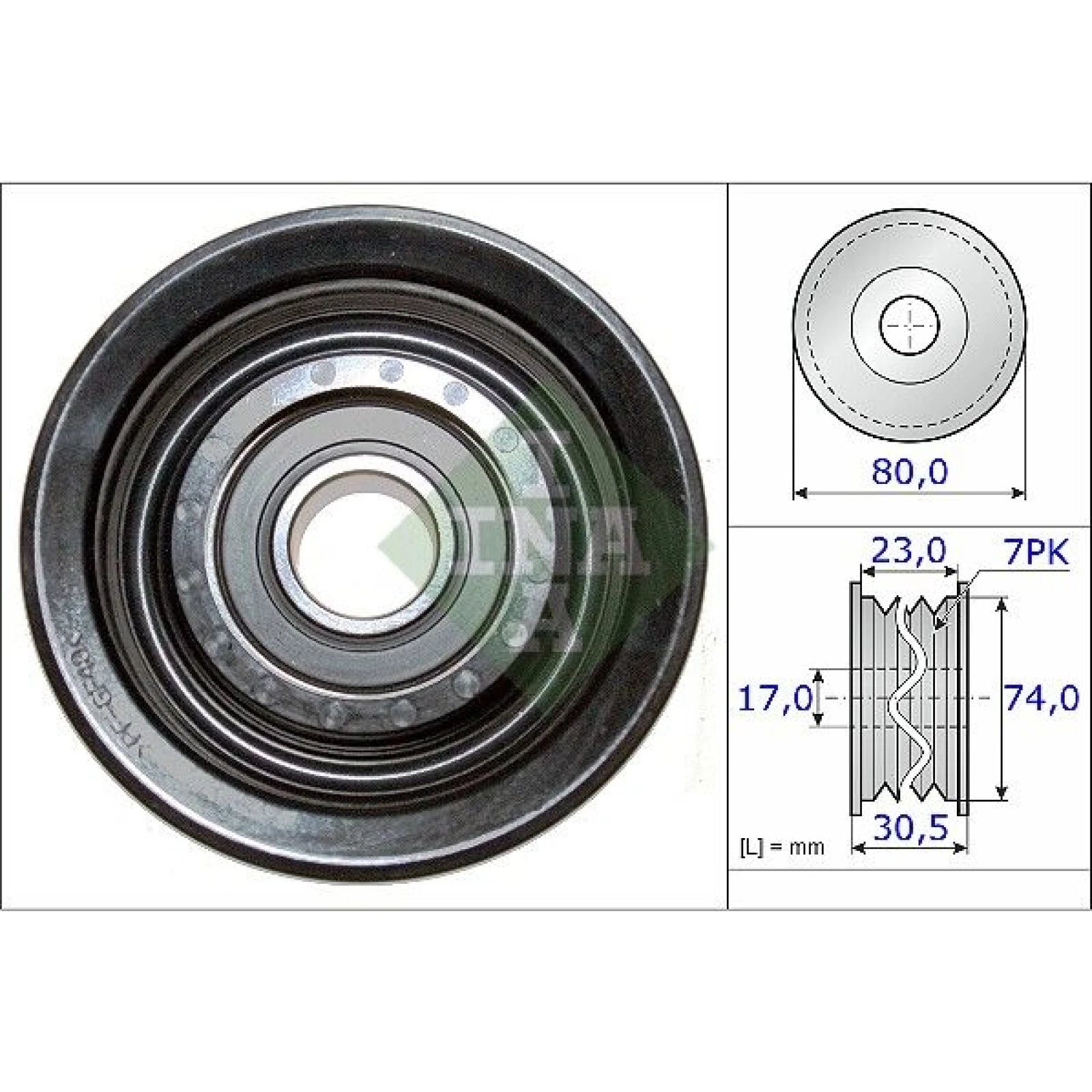 Umlenk-/Führungsrolle, Keilrippenriemen 532 0580 10