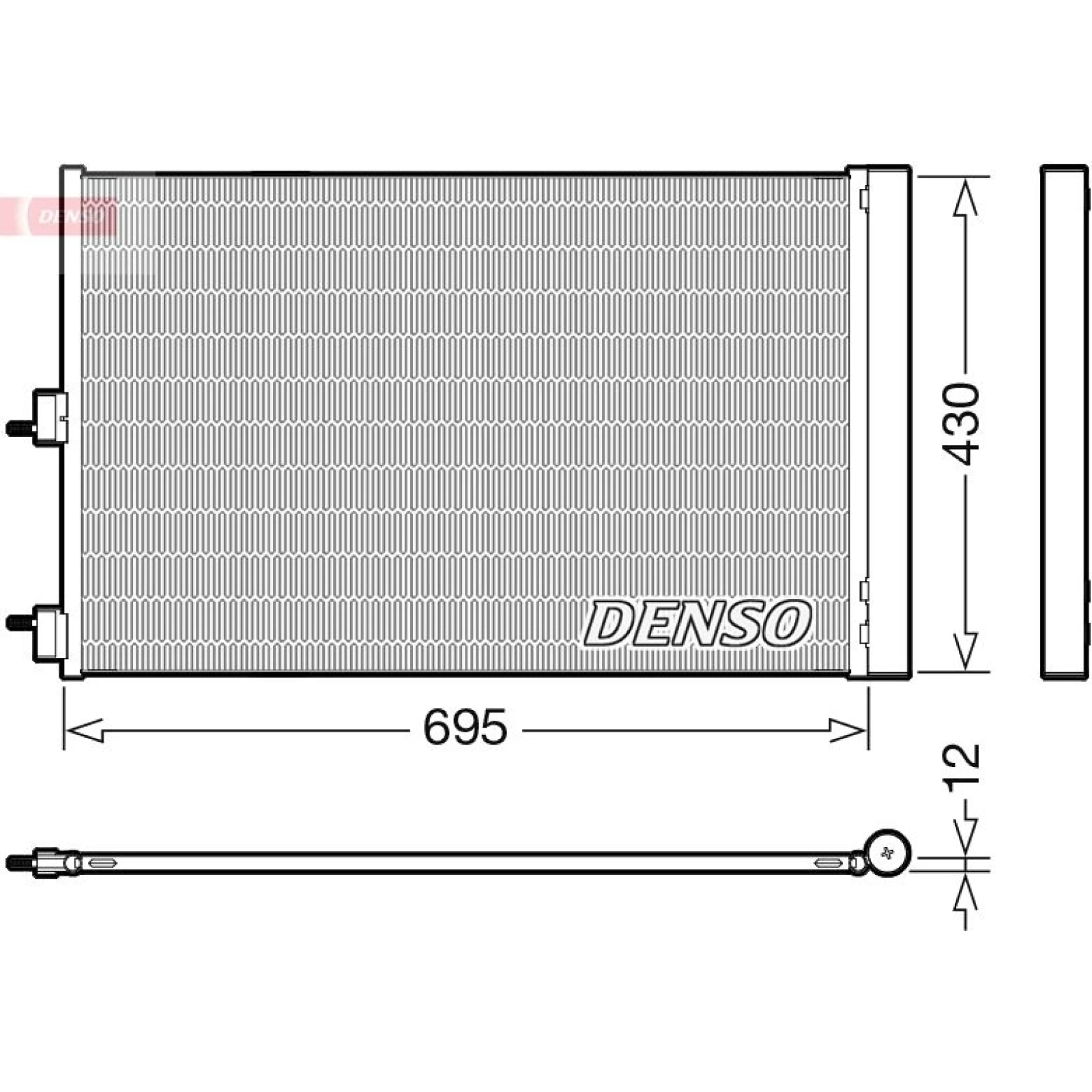 DENSO Kondensator, Klimaanlage DCN17061