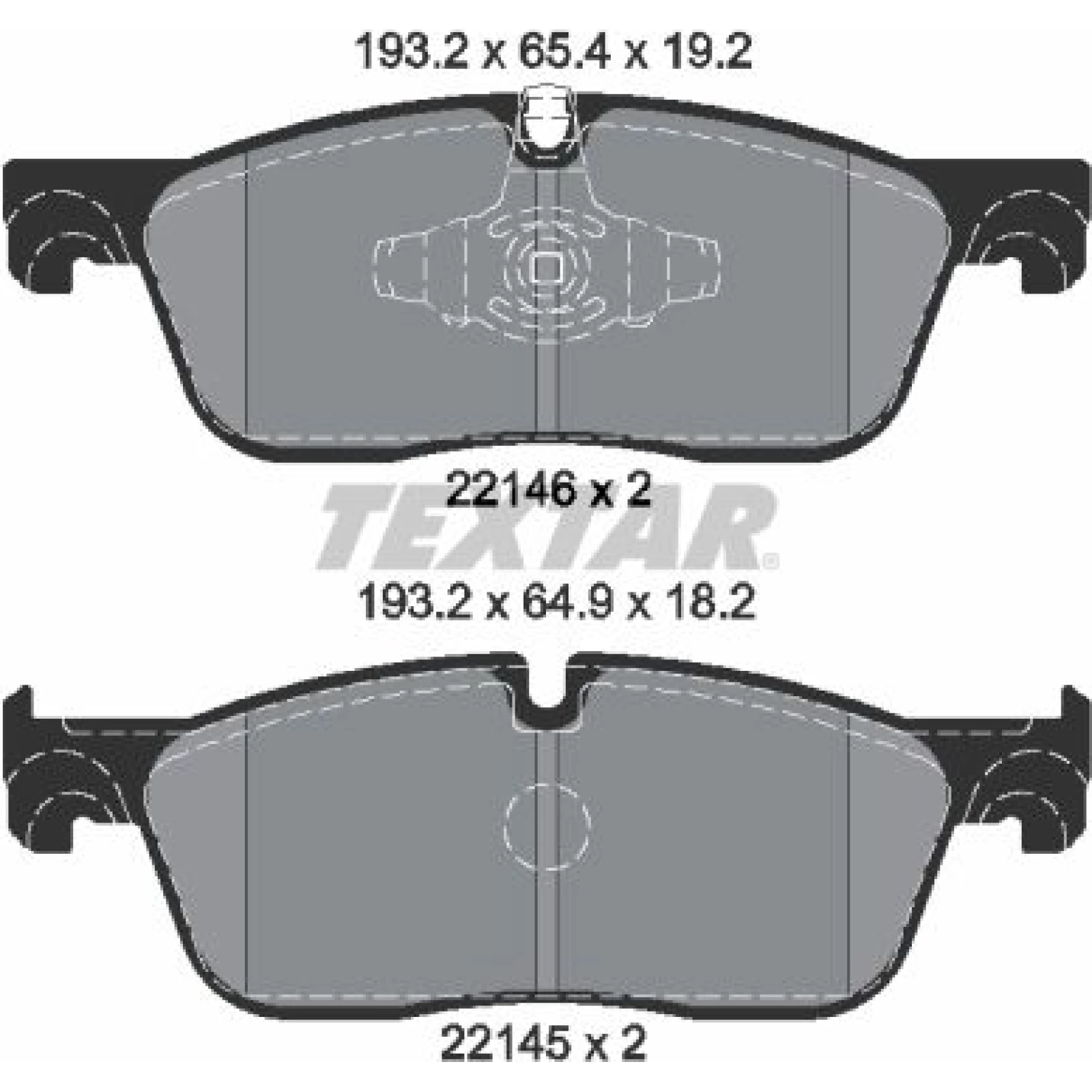Textar Bremsbelagsatz 2214601