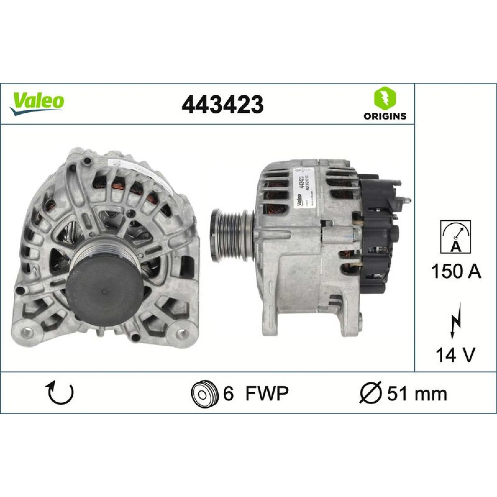 VALEO Generator 443423