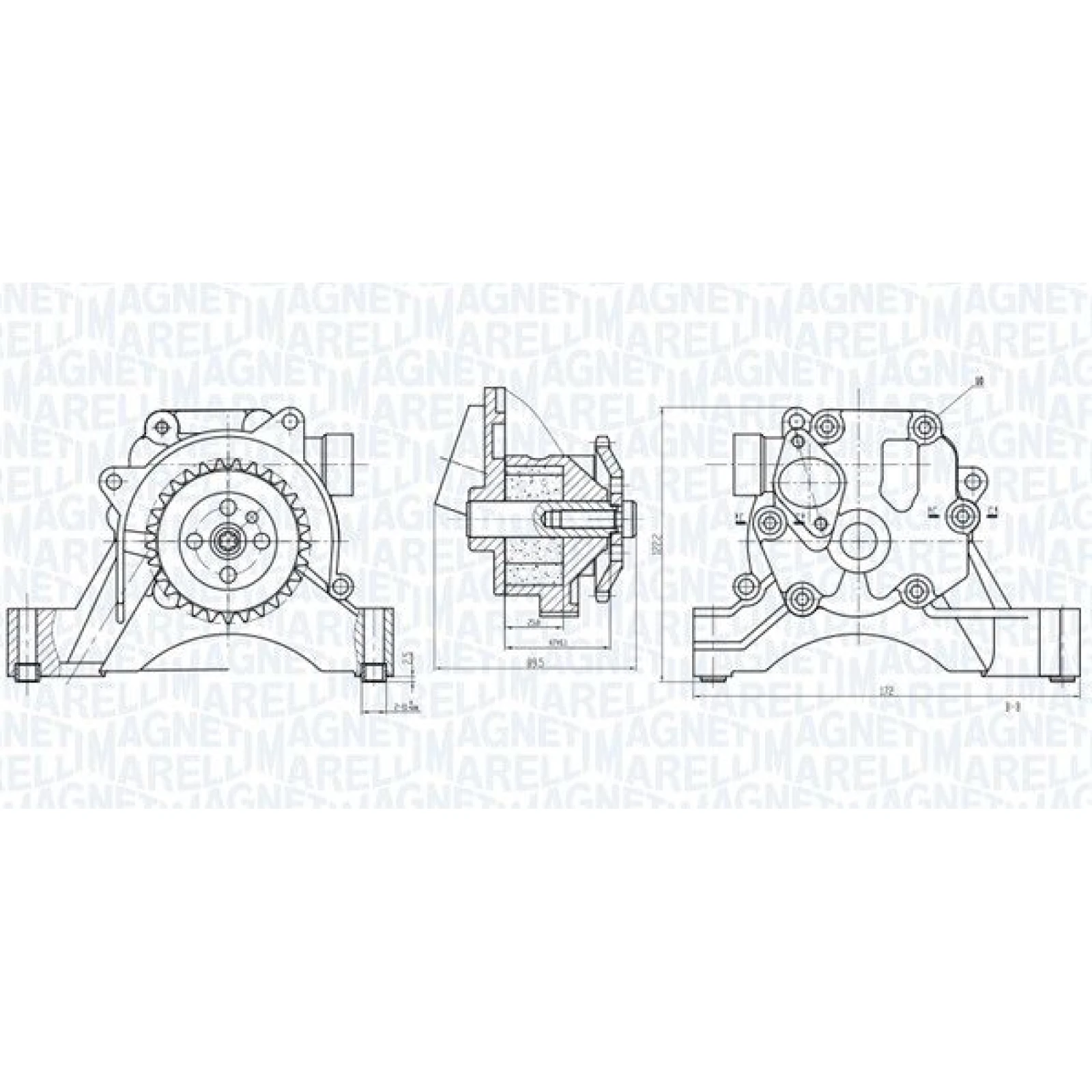 MAGNETI MARELLI Ölpumpe 351516000034