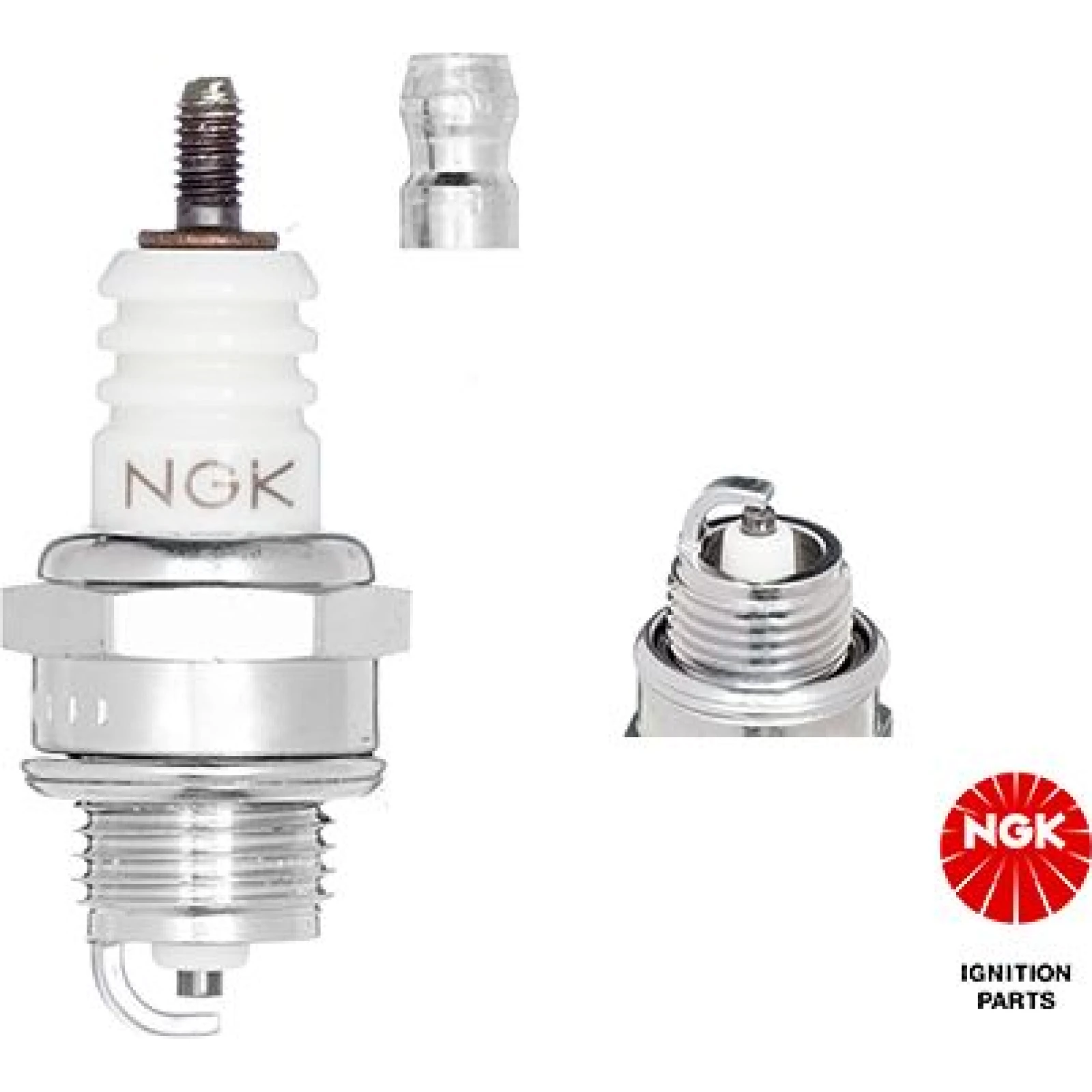 NGK Zündkerze BPM6A 7021 – ohne Entstörwiderstand - l