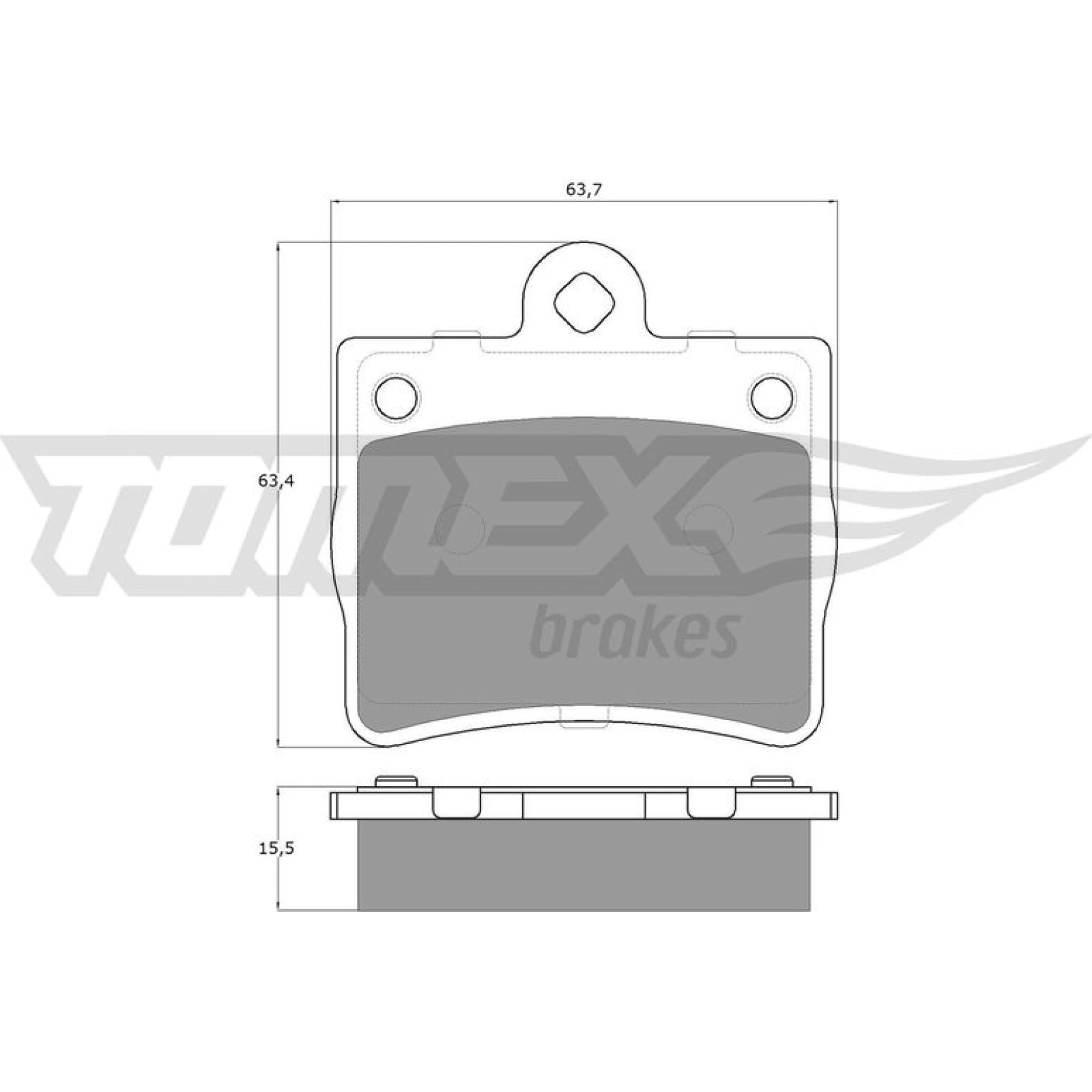 TOMEX brakes Bremsbelagsatz, Scheibenbremse TX 12-77