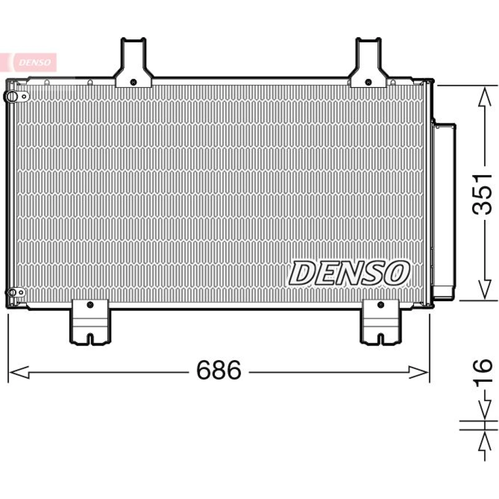 DENSO Kondensator, Klimaanlage DCN40028