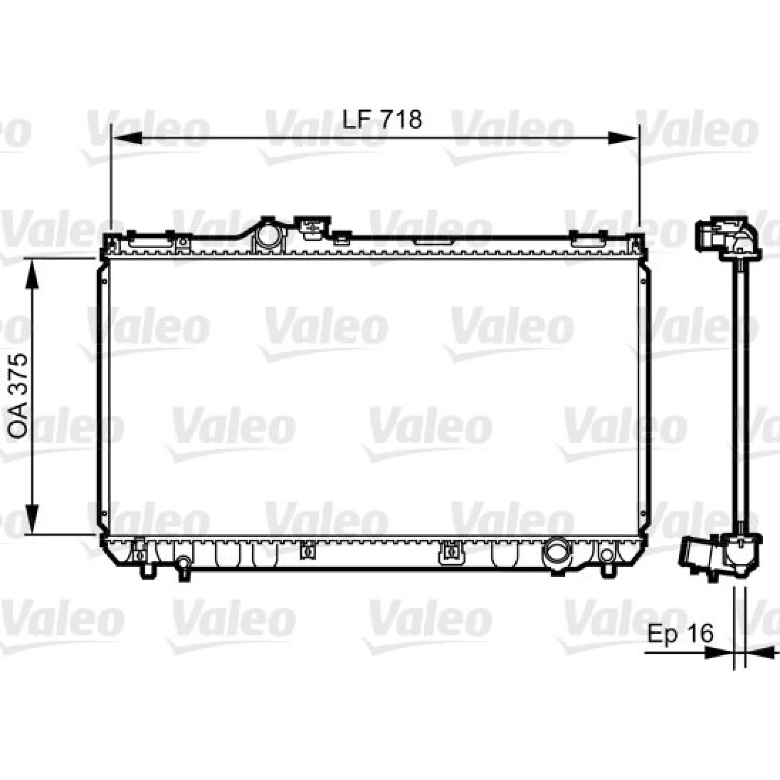VALEO Motorkühler 734498
