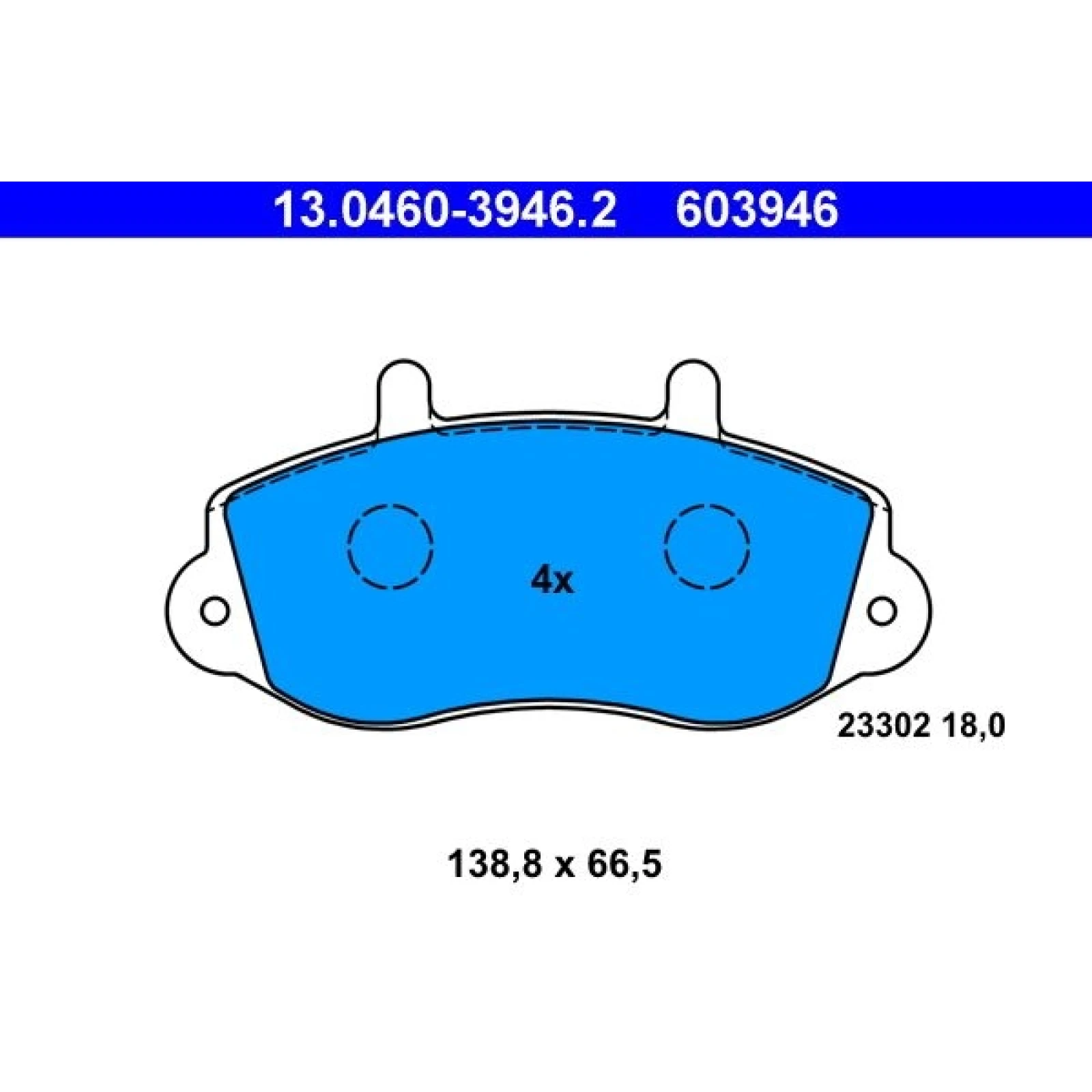 ATE Bremsbeläge 13.0460-3946.2