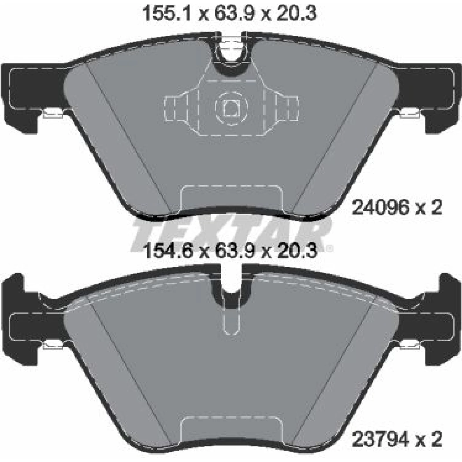 Bremsbelagsatz Bmw P. E87 05 2409601