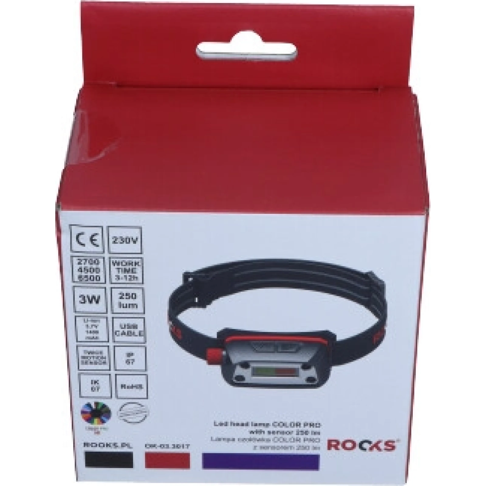 ROOKS Scheinwerfer Color Pro mit Einem Sensor, 300 lm JF3006G3S